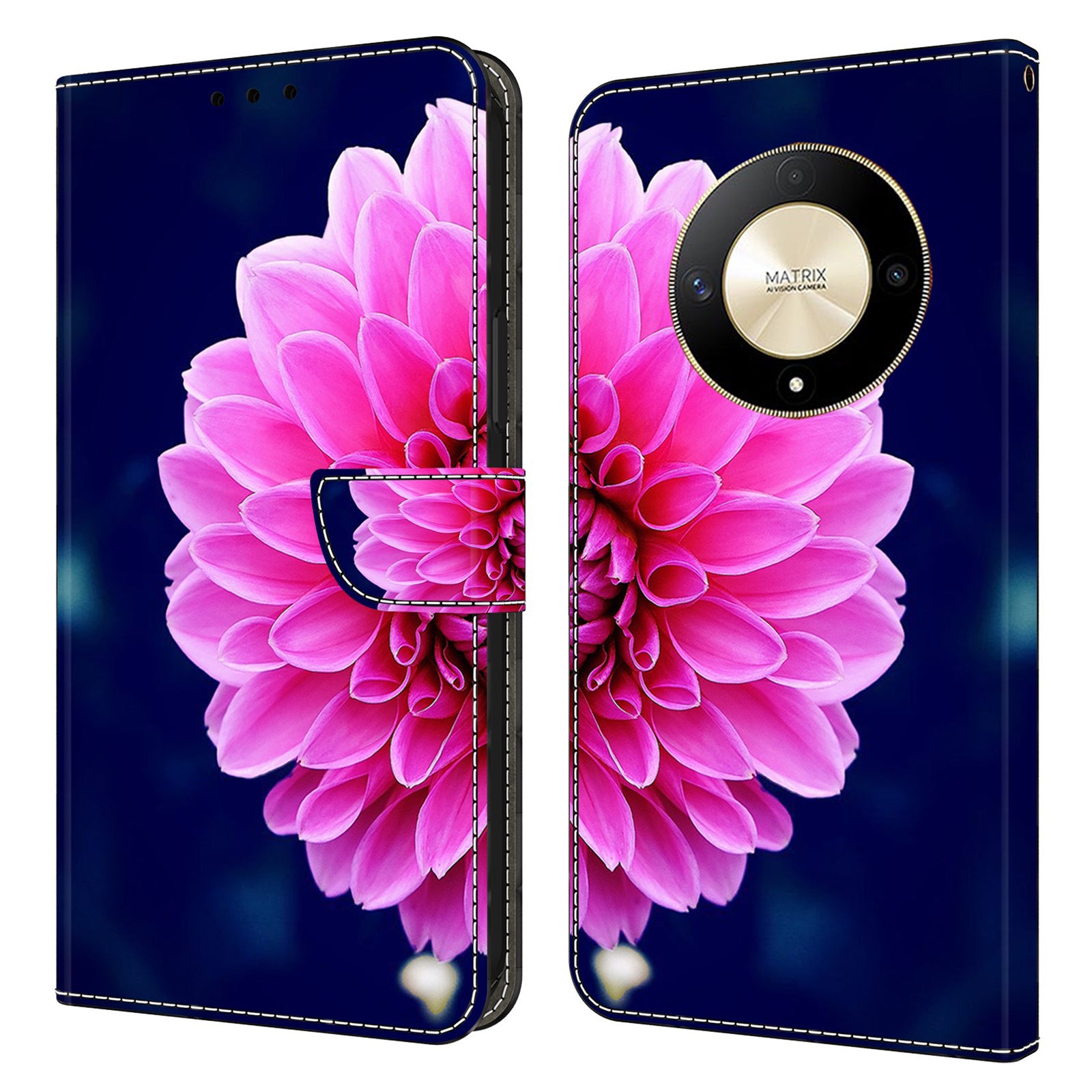 For Honor Magic6 Lite 5G / X9b 5G Wallet Case Anti-Drop 3D Pattern Printing Phone Cover