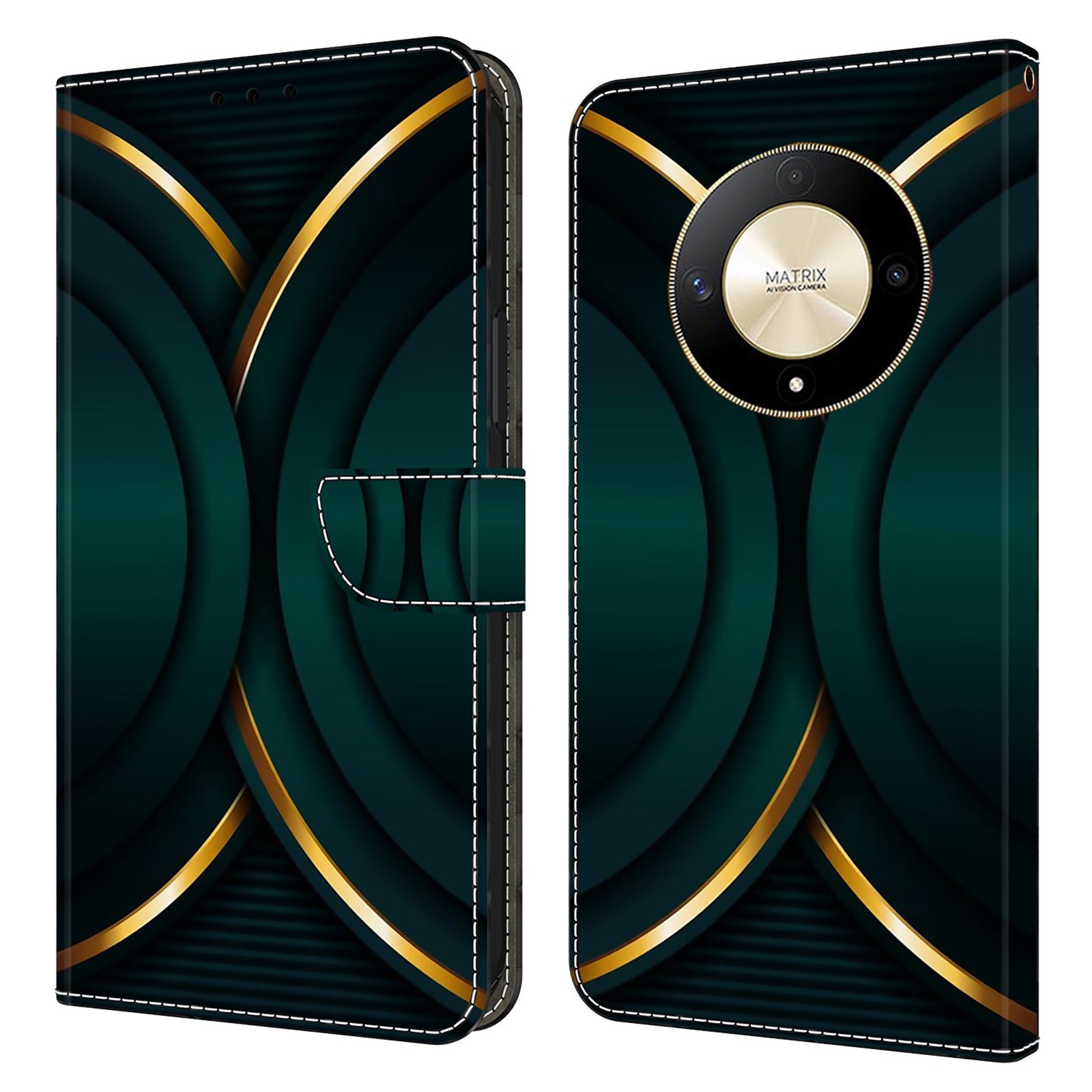For Honor Magic6 Lite 5G / X9b 5G Wallet Case Anti-Drop 3D Pattern Printing Phone Cover