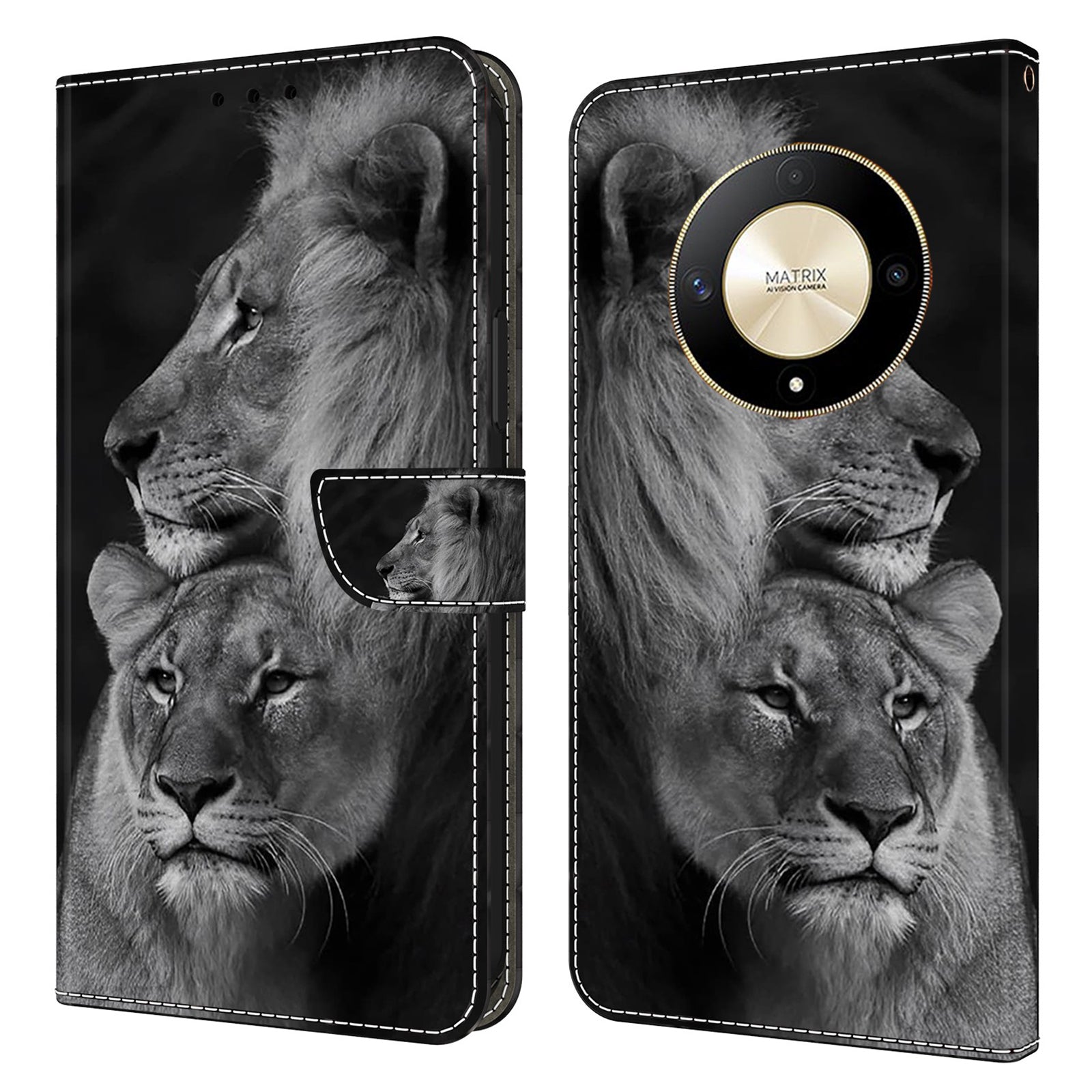 For Honor Magic6 Lite 5G / X9b 5G / X50 5G Case 3D Pattern PU Leather Wallet Flip Phone Cover