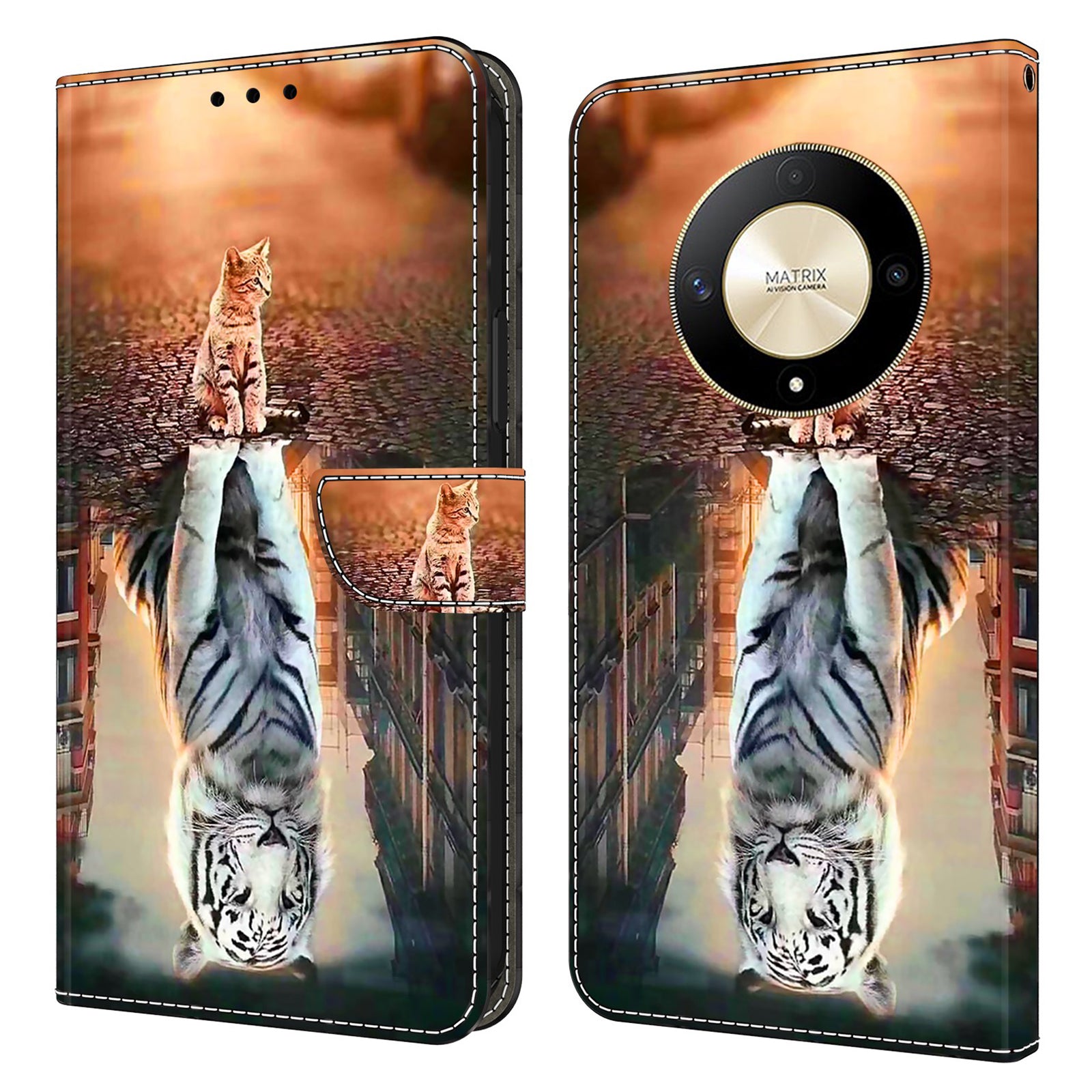 For Honor Magic6 Lite 5G / X9b 5G / X50 5G Case 3D Pattern PU Leather Wallet Flip Phone Cover