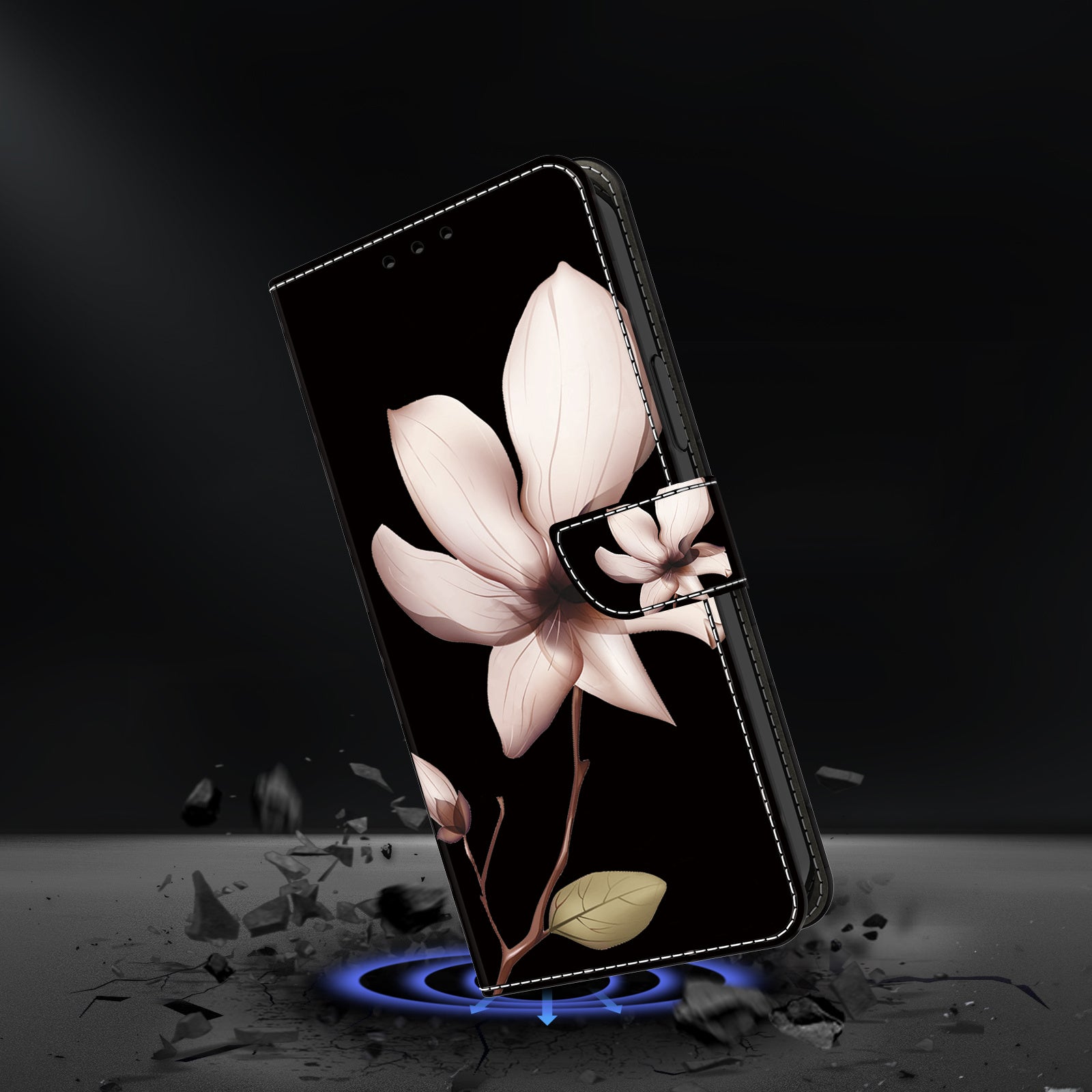 For Motorola Moto G34 5G Case PU Leather 3D Pattern Wallet Phone Cover with Standing Function