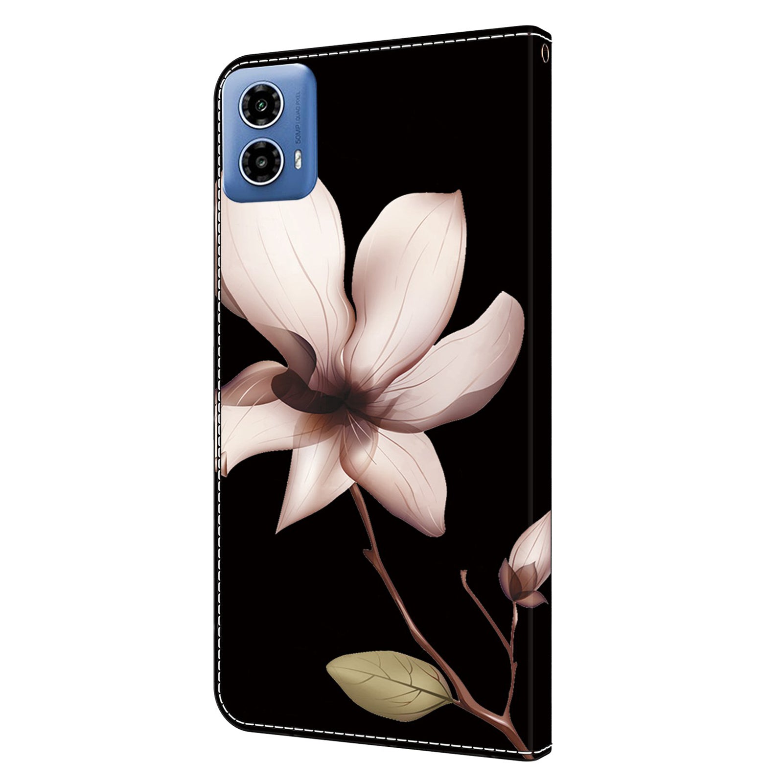For Motorola Moto G34 5G Case PU Leather 3D Pattern Wallet Phone Cover with Standing Function