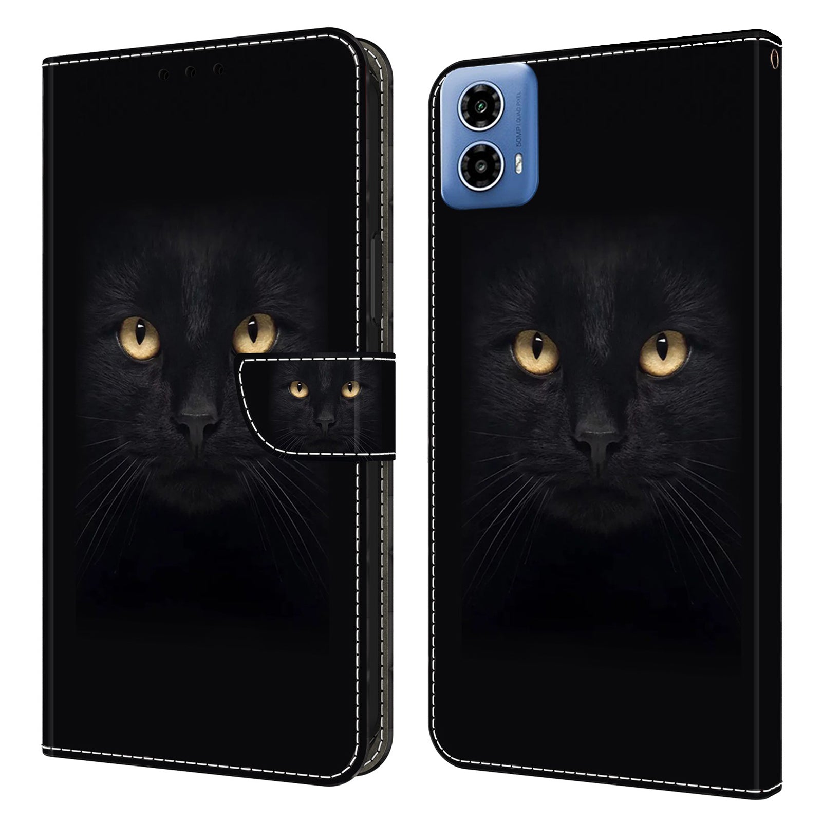 For Motorola Moto G34 5G Case PU Leather 3D Pattern Wallet Phone Cover with Standing Function