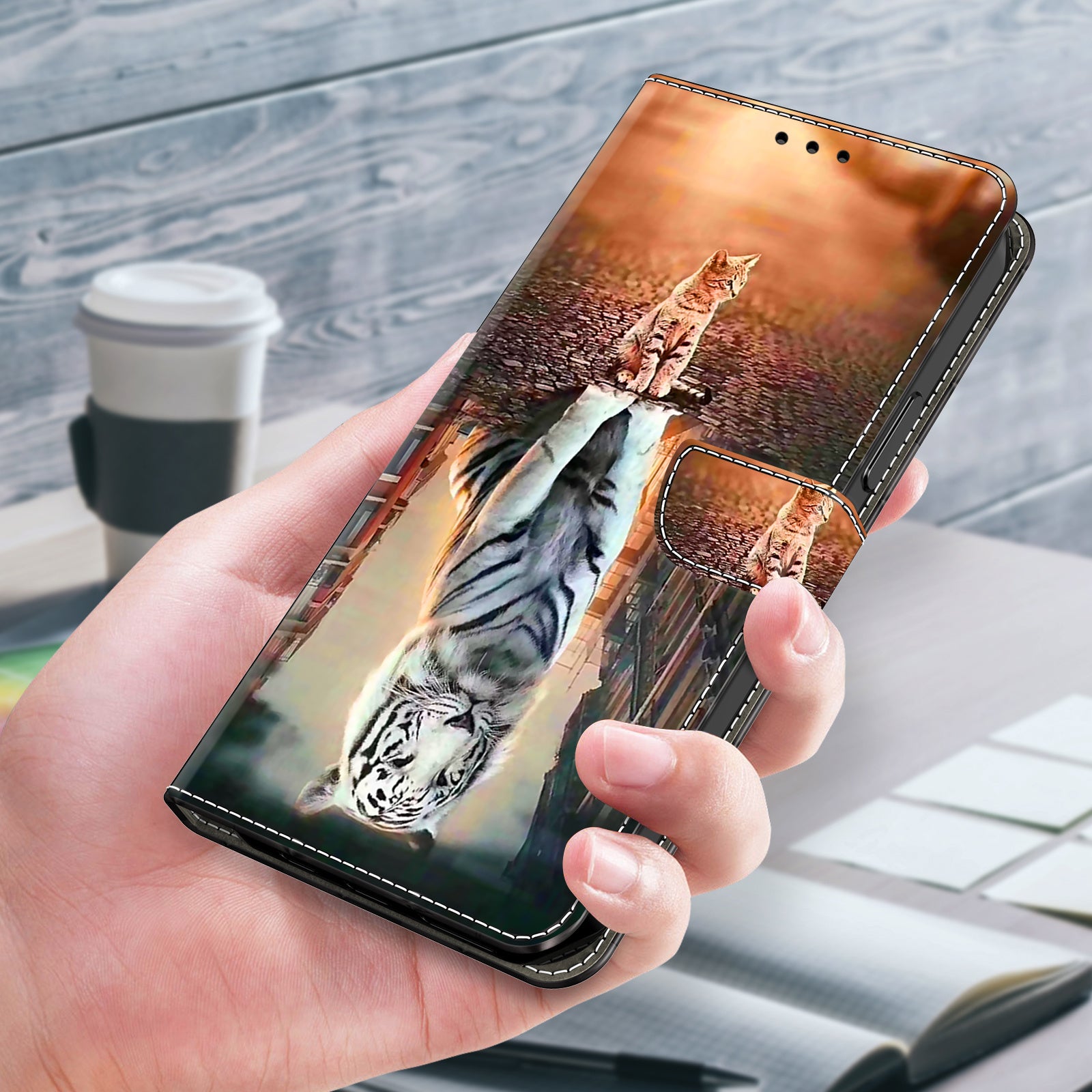 For Xiaomi Redmi Note 13 Pro+ 5G Leather Case 3D Creative Pattern Design Flip Stand Phone Cover