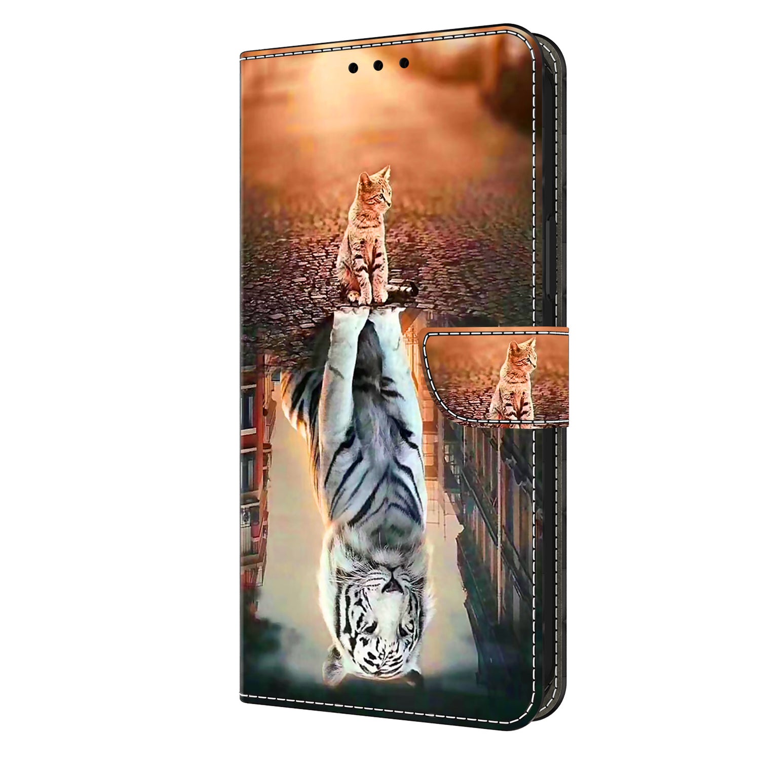 For Xiaomi Redmi Note 13 Pro+ 5G Leather Case 3D Creative Pattern Design Flip Stand Phone Cover
