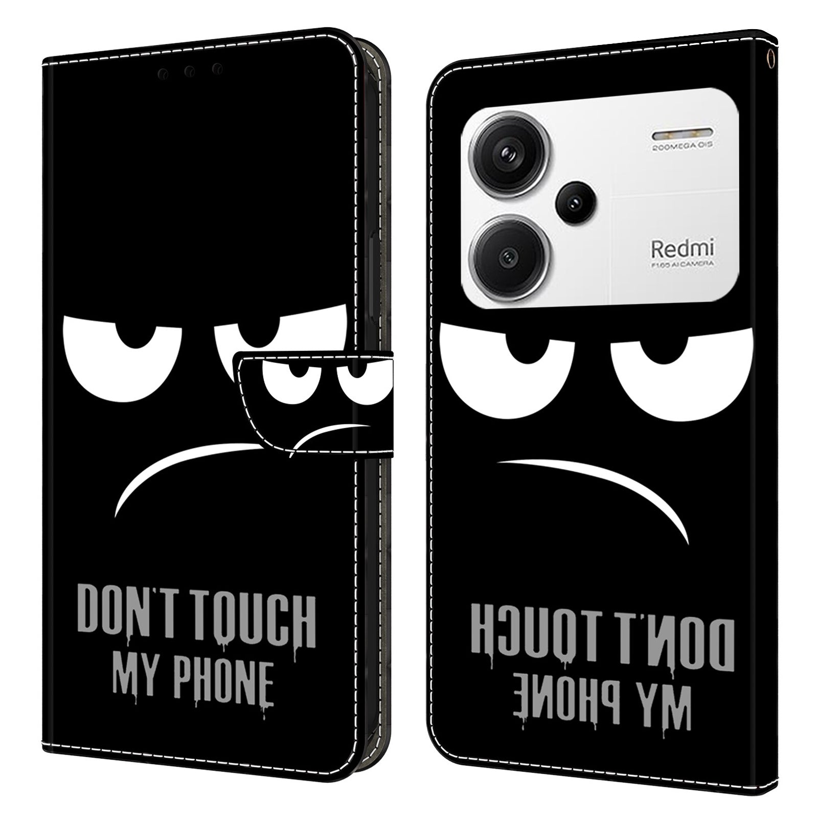 For Xiaomi Redmi Note 13 Pro+ 5G Leather Case 3D Creative Pattern Design Flip Stand Phone Cover