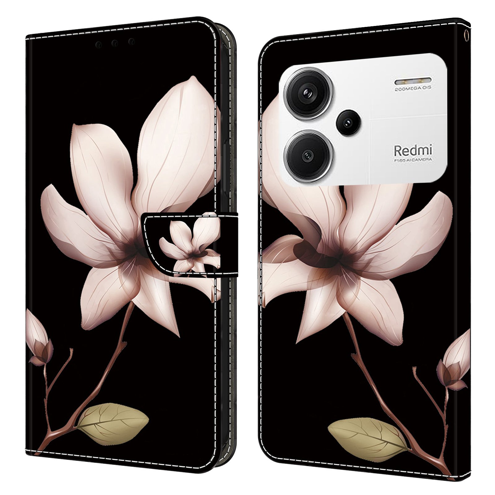 For Xiaomi Redmi Note 13 Pro+ 5G Leather Case 3D Creative Pattern Design Flip Stand Phone Cover