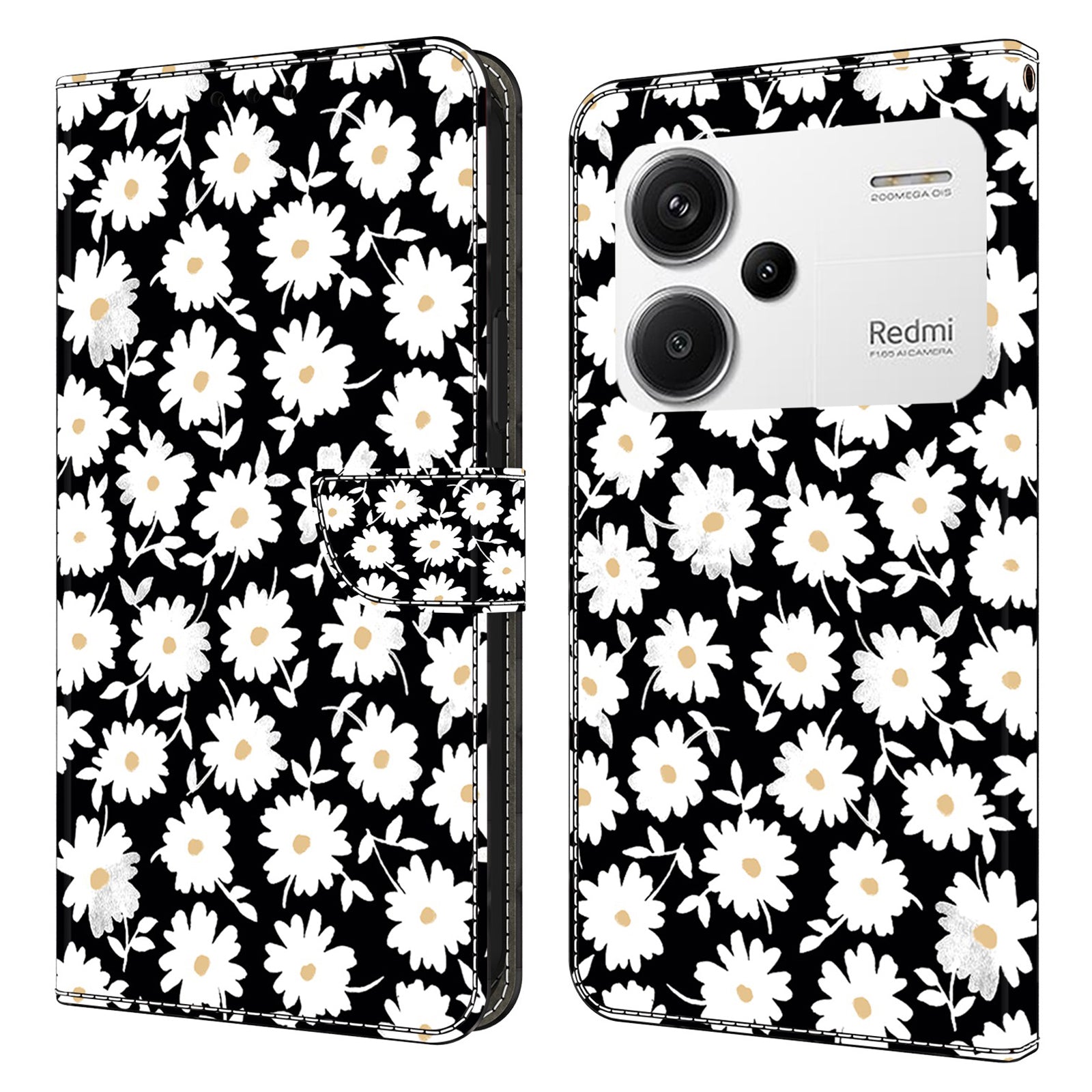 For Xiaomi Redmi Note 13 Pro+ 5G Leather Case 3D Creative Pattern Design Flip Stand Phone Cover