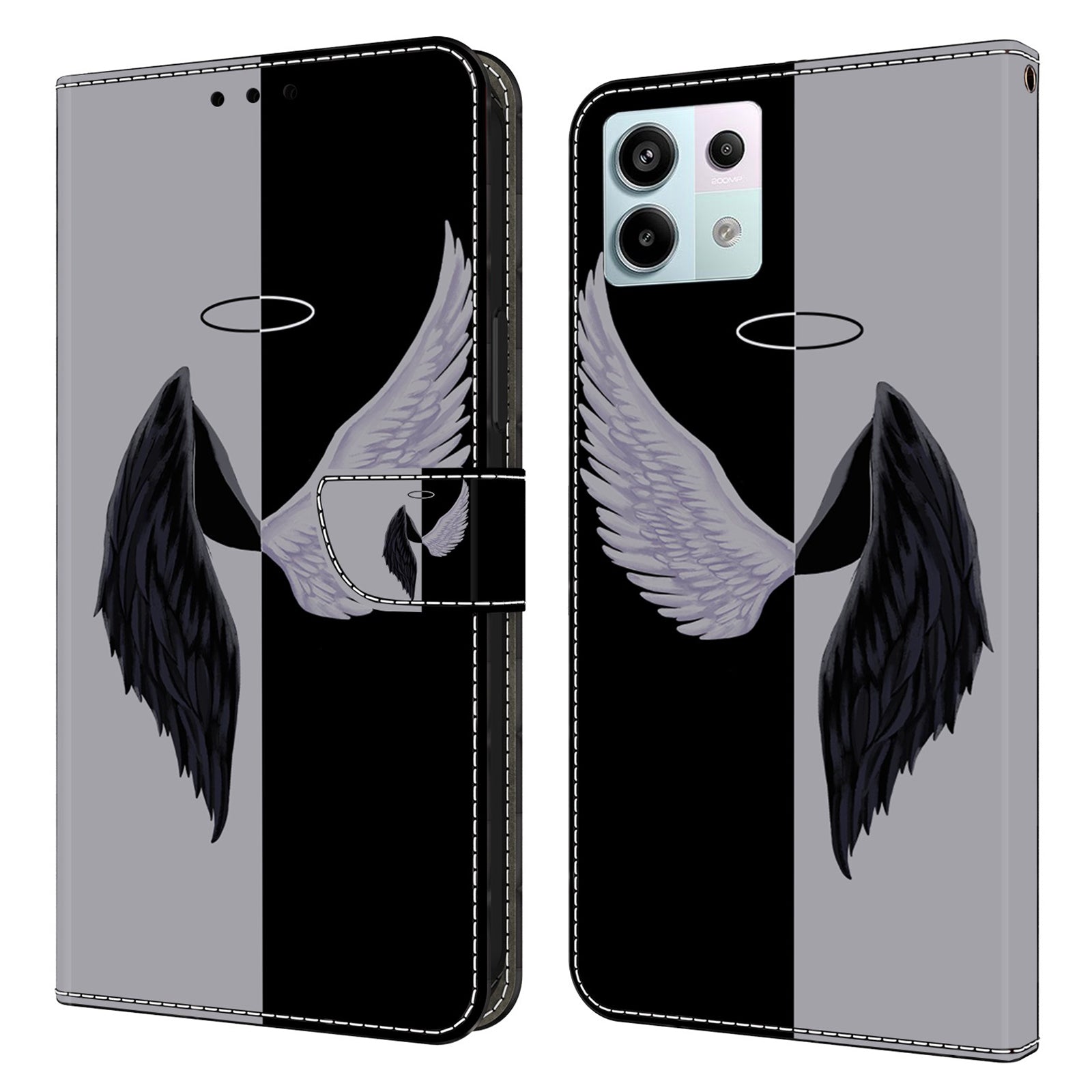 For Xiaomi Redmi Note 13 Pro 5G / Poco X6 5G Case 3D Pattern Flip Wallet PU Leather Phone Cover
