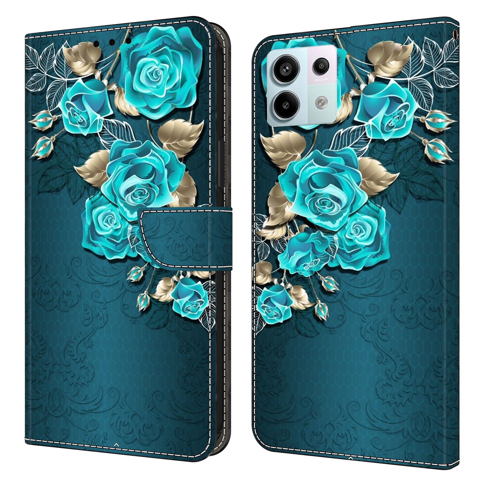 For Xiaomi Redmi Note 13 Pro 5G / Poco X6 5G Case 3D Pattern Flip Wallet PU Leather Phone Cover