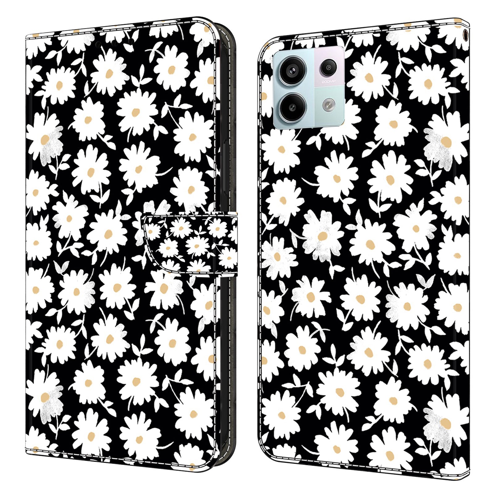 For Xiaomi Redmi Note 13 Pro 5G / Poco X6 5G Case 3D Pattern Flip Wallet PU Leather Phone Cover