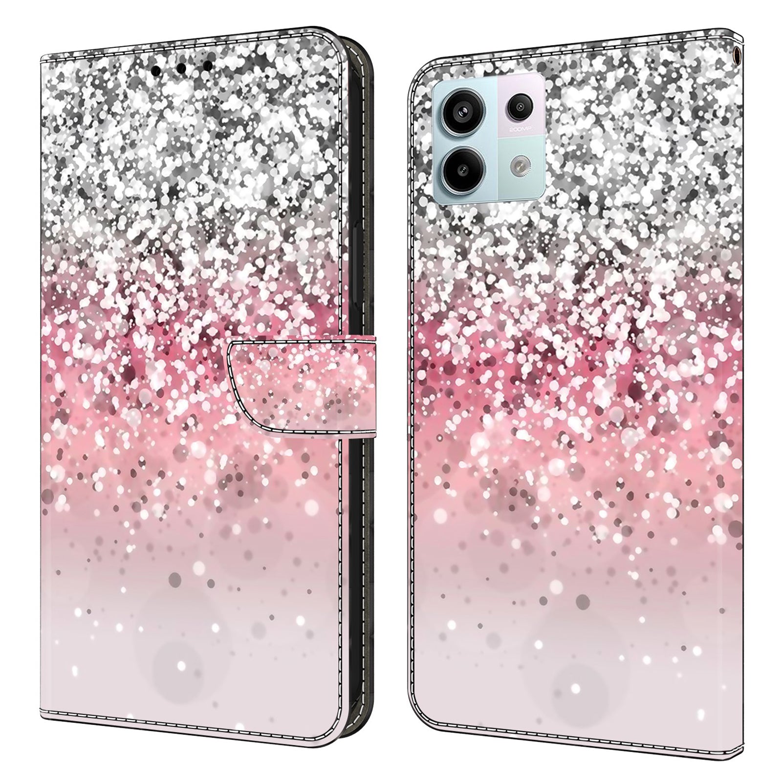 For Xiaomi Redmi Note 13 Pro 5G / Poco X6 5G Case 3D Pattern Flip Wallet PU Leather Phone Cover