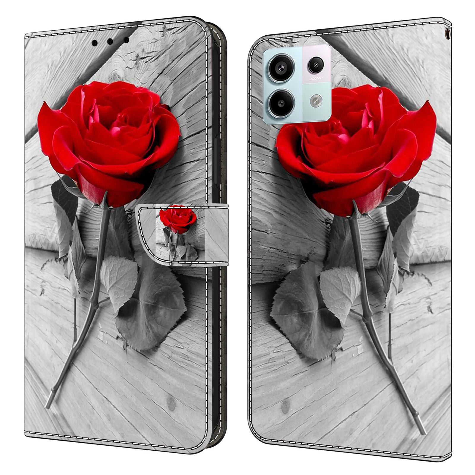 For Xiaomi Redmi Note 13 Pro 5G / Poco X6 5G Case 3D Pattern Flip Wallet PU Leather Phone Cover