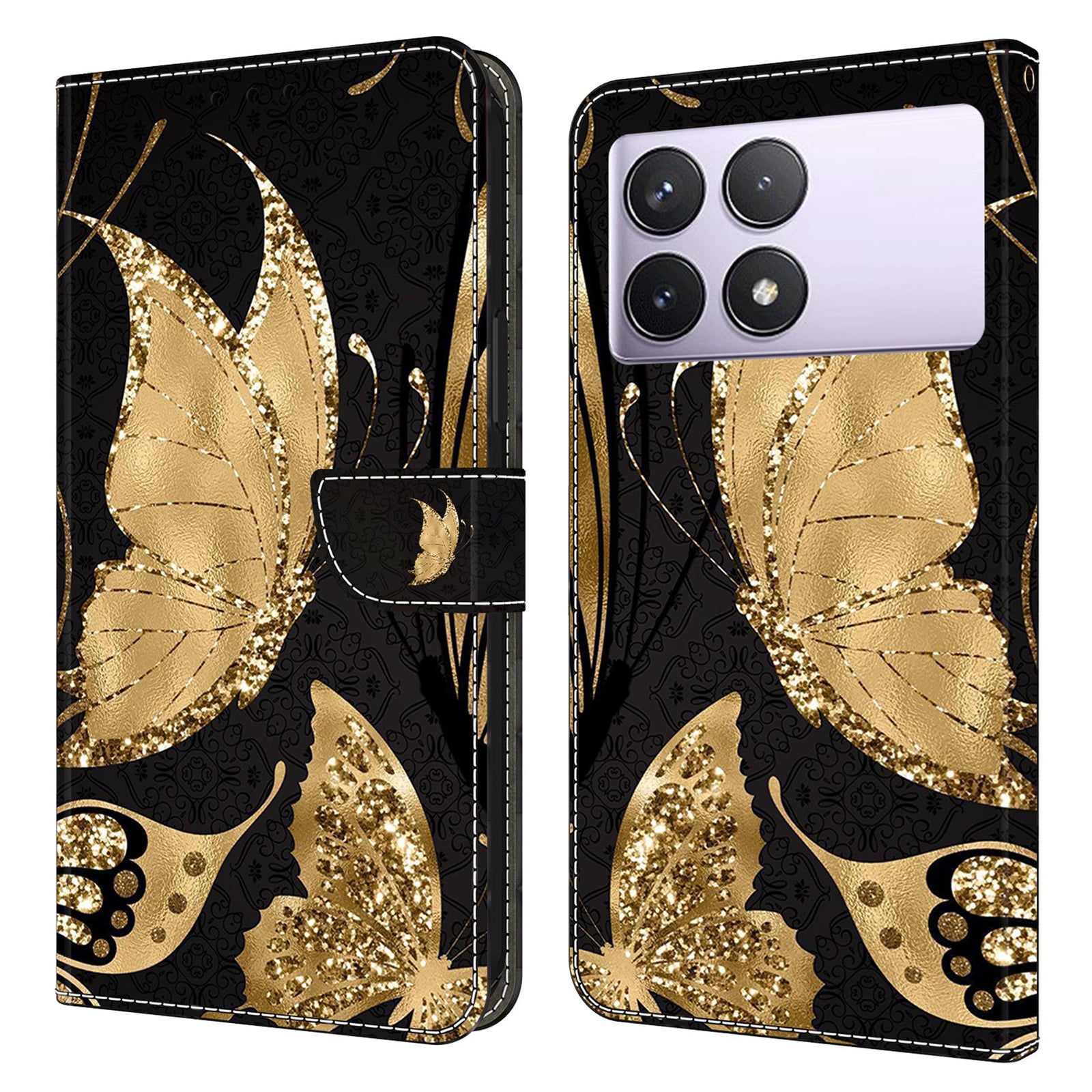 For Xiaomi Redmi K70E 5G / Poco X6 Pro 5G Case Wallet 3D Pattern PU Leather Phone Cover