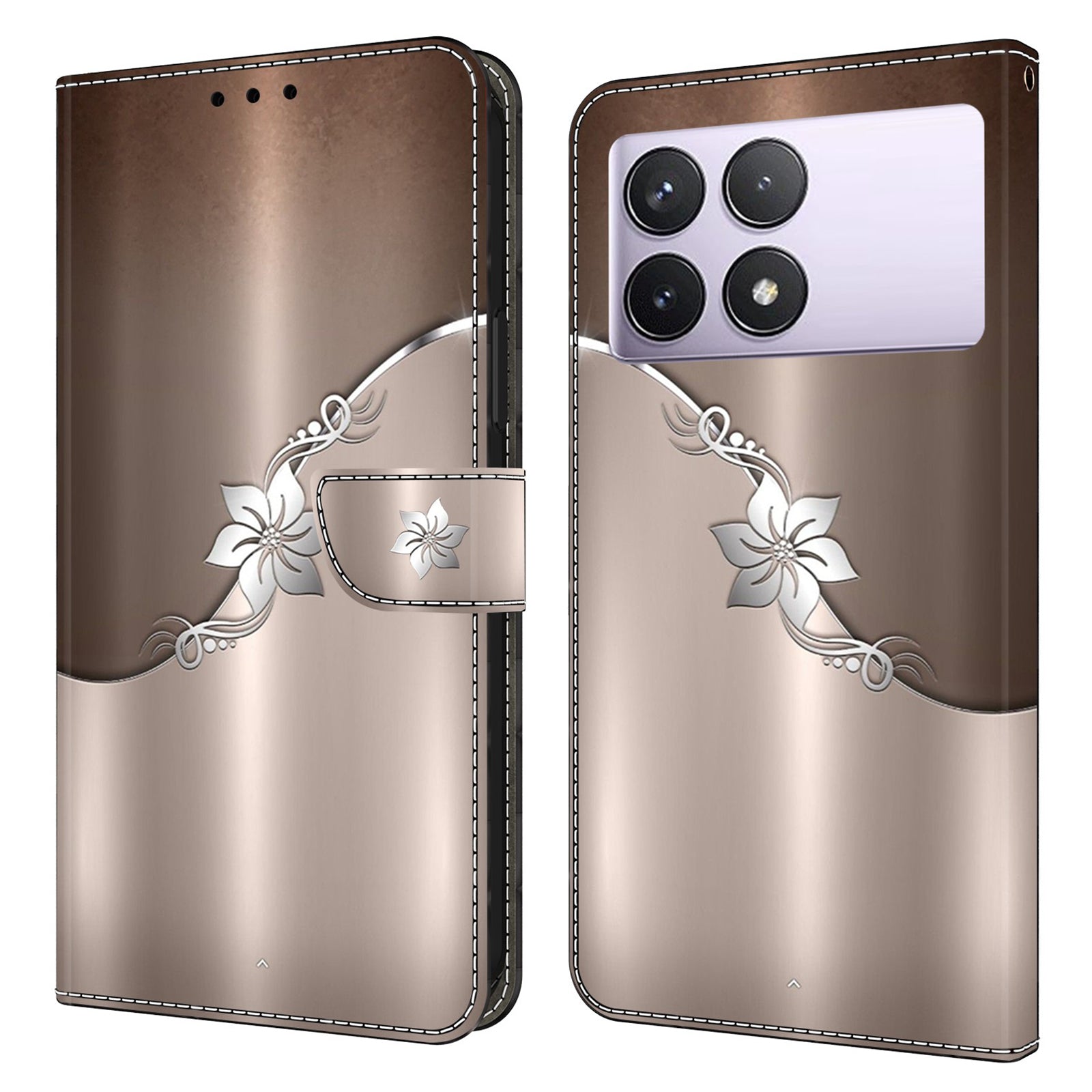 For Xiaomi Redmi K70E 5G / Poco X6 Pro 5G Case Wallet 3D Pattern PU Leather Phone Cover