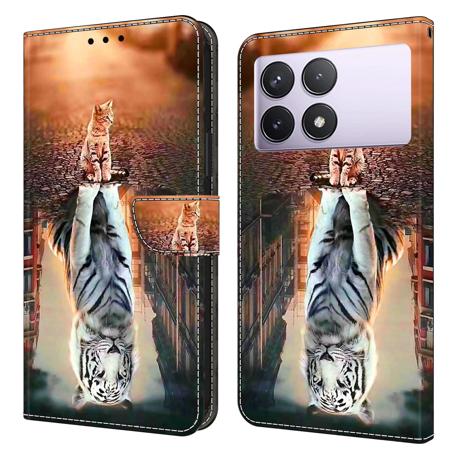 For Xiaomi Redmi K70E 5G / Poco X6 Pro 5G Case Wallet 3D Pattern PU Leather Phone Cover