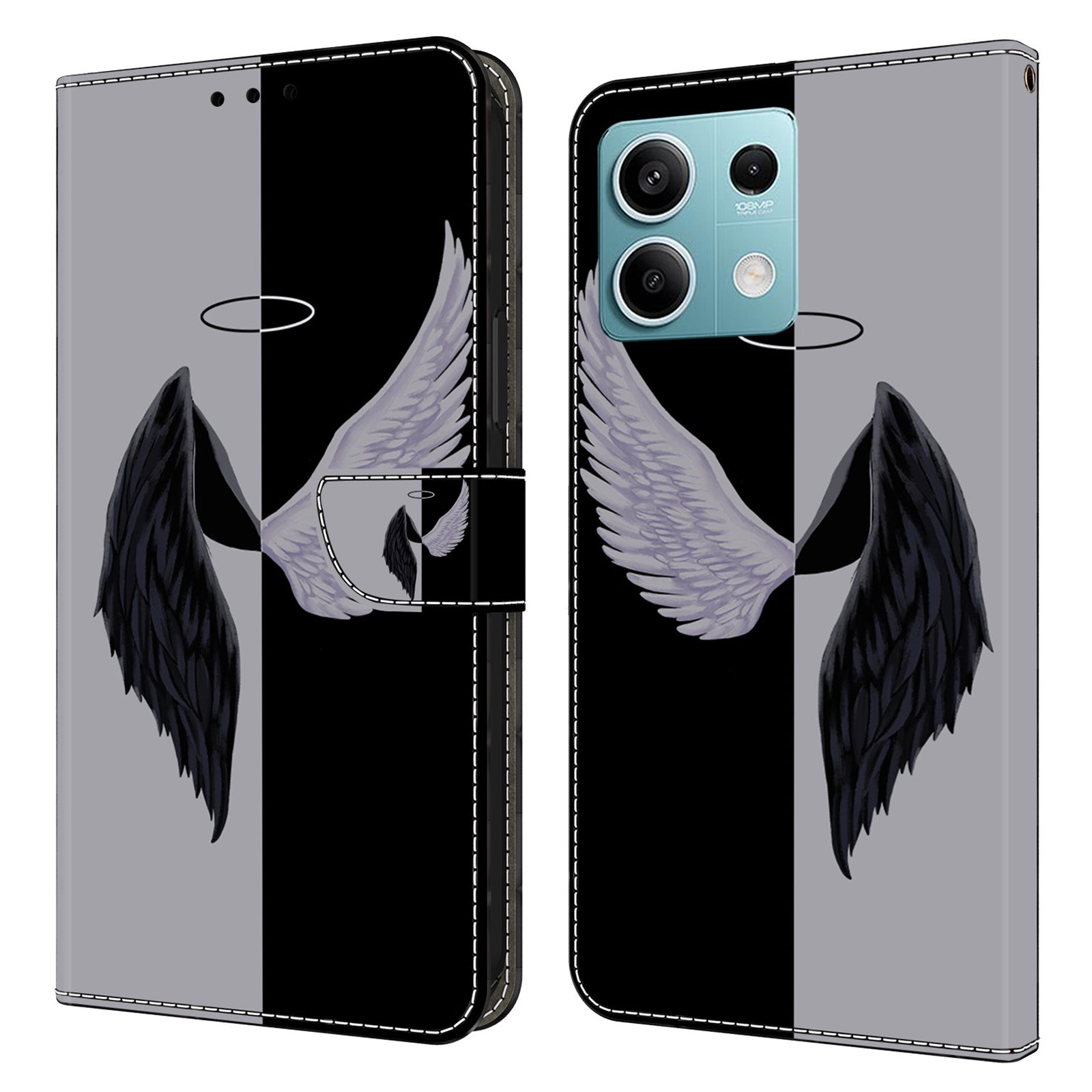 For Xiaomi Redmi Note 13 5G Wallet Case 3D Pattern PU Leather Folio Protective Cover