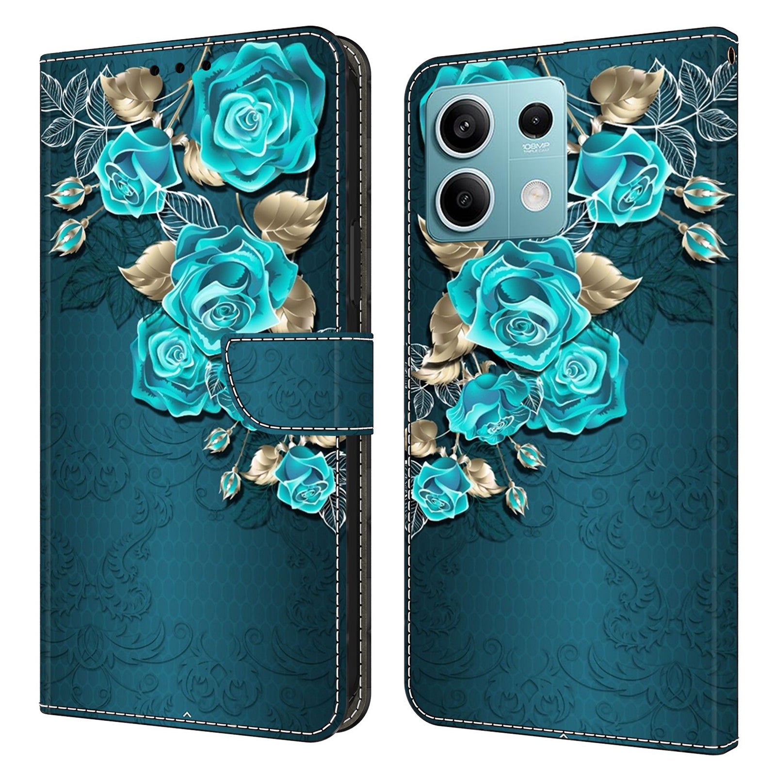 For Xiaomi Redmi Note 13 5G Wallet Case 3D Pattern PU Leather Folio Protective Cover