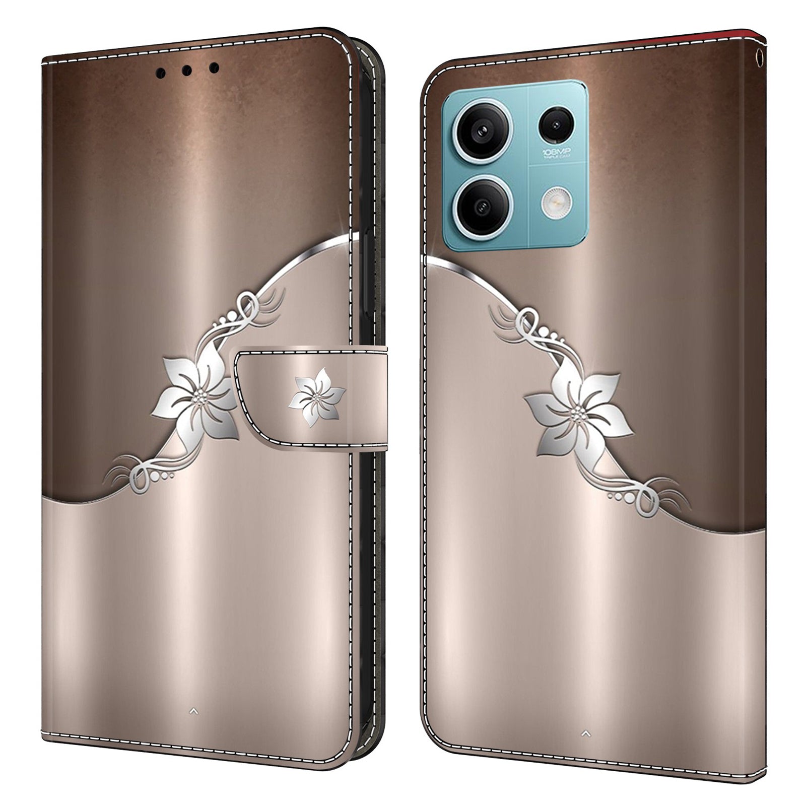 For Xiaomi Redmi Note 13 5G Wallet Case 3D Pattern PU Leather Folio Protective Cover