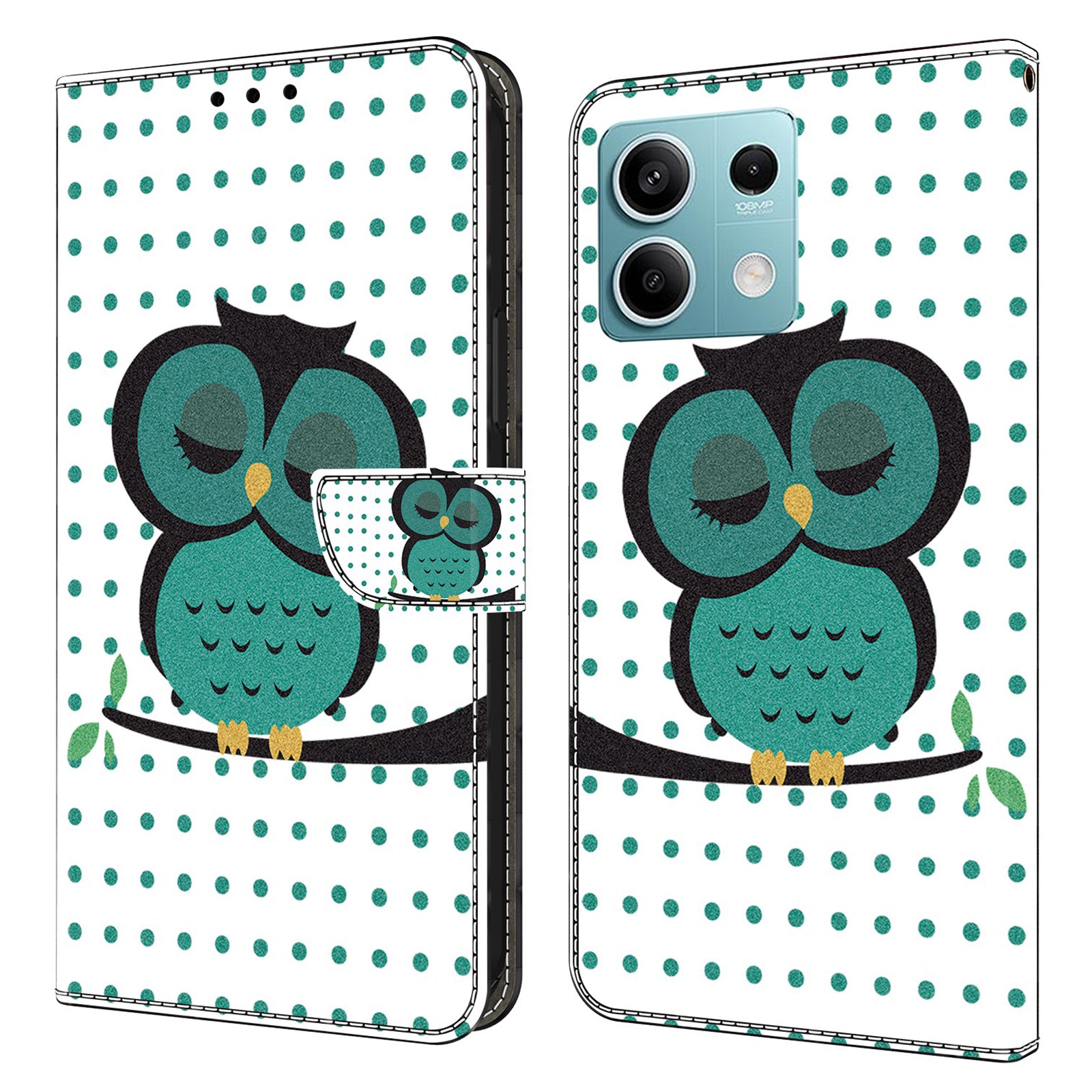 For Xiaomi Redmi Note 13 5G Wallet Case 3D Pattern PU Leather Folio Protective Cover