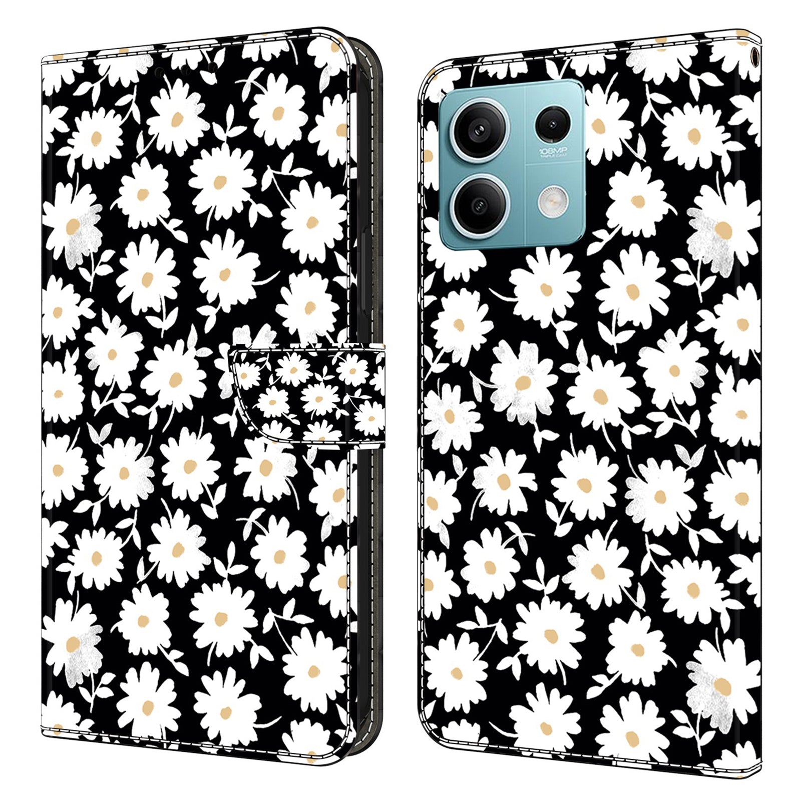 For Xiaomi Redmi Note 13 5G Wallet Case 3D Pattern PU Leather Folio Protective Cover