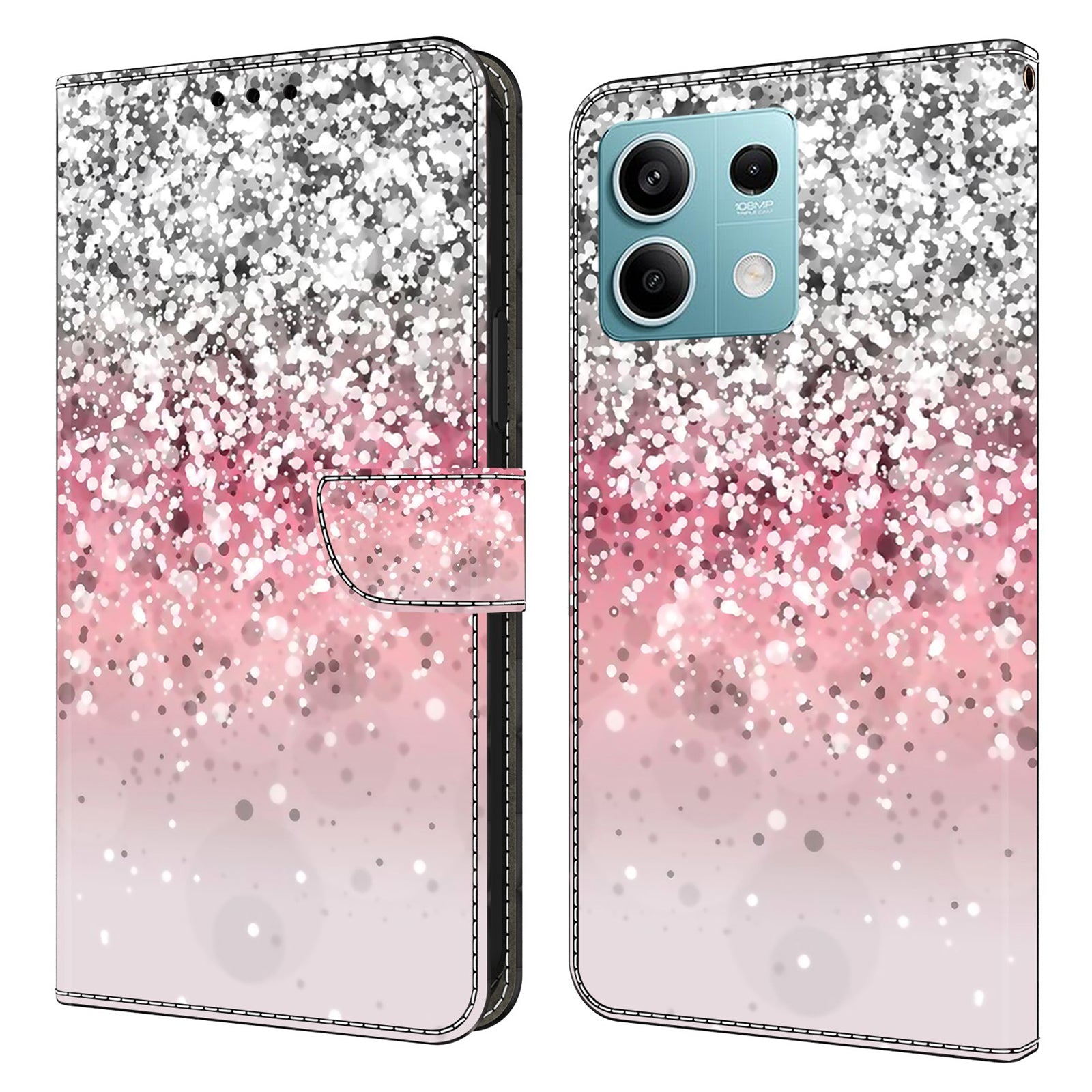 For Xiaomi Redmi Note 13 5G Wallet Case 3D Pattern PU Leather Folio Protective Cover
