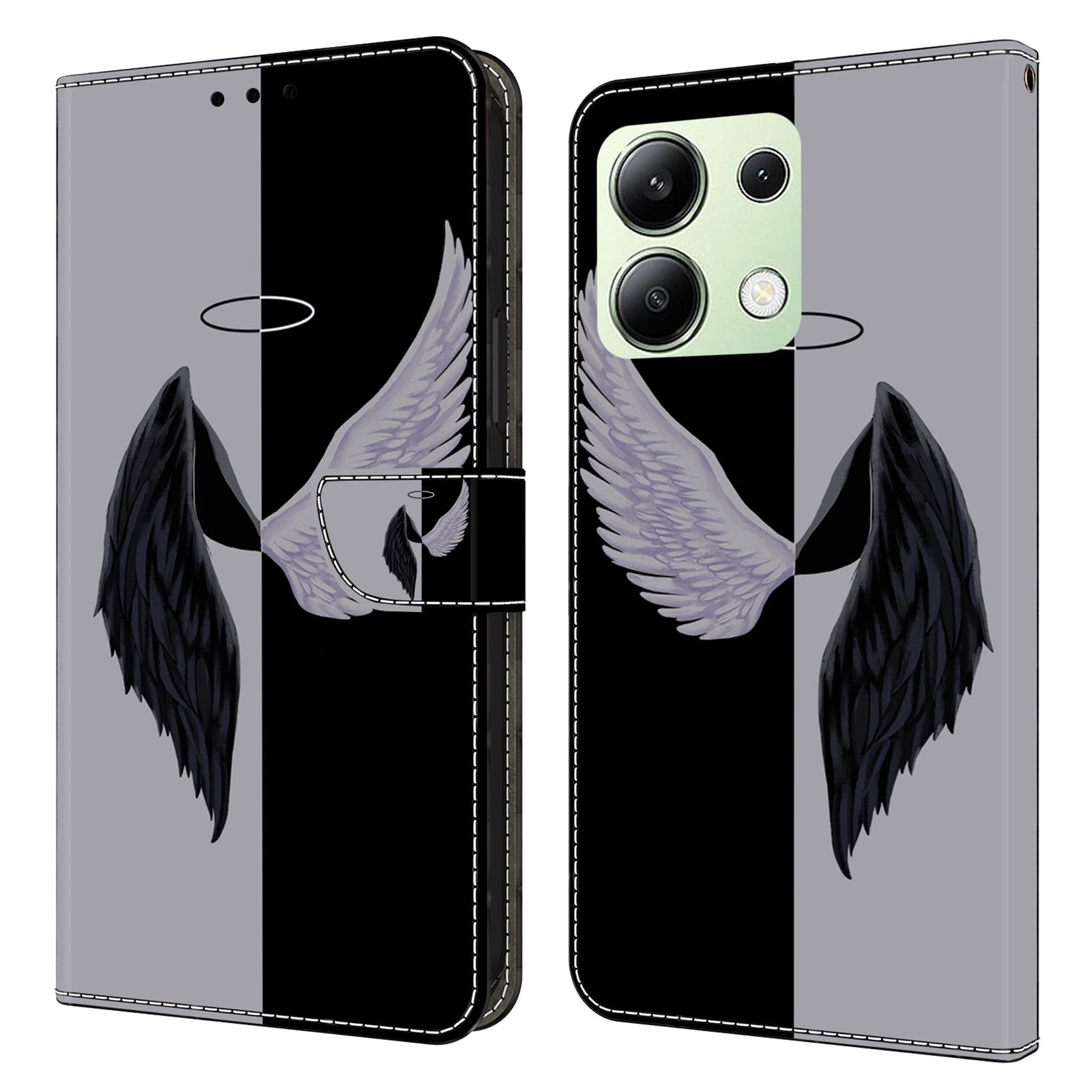For Xiaomi Redmi Note 13 4G Leather Case 3D Pattern Printed Stand Wallet Phone Cover
