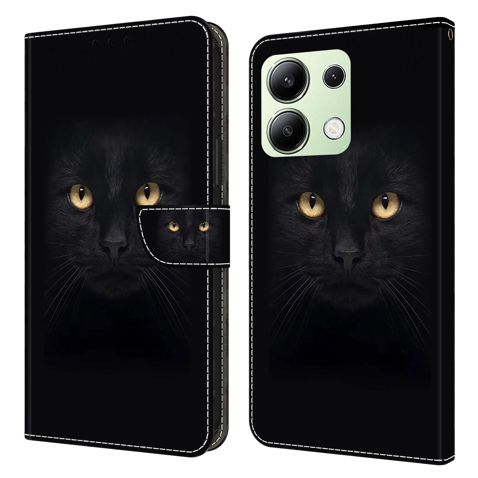 For Xiaomi Redmi Note 13 4G Leather Case 3D Pattern Printed Stand Wallet Phone Cover