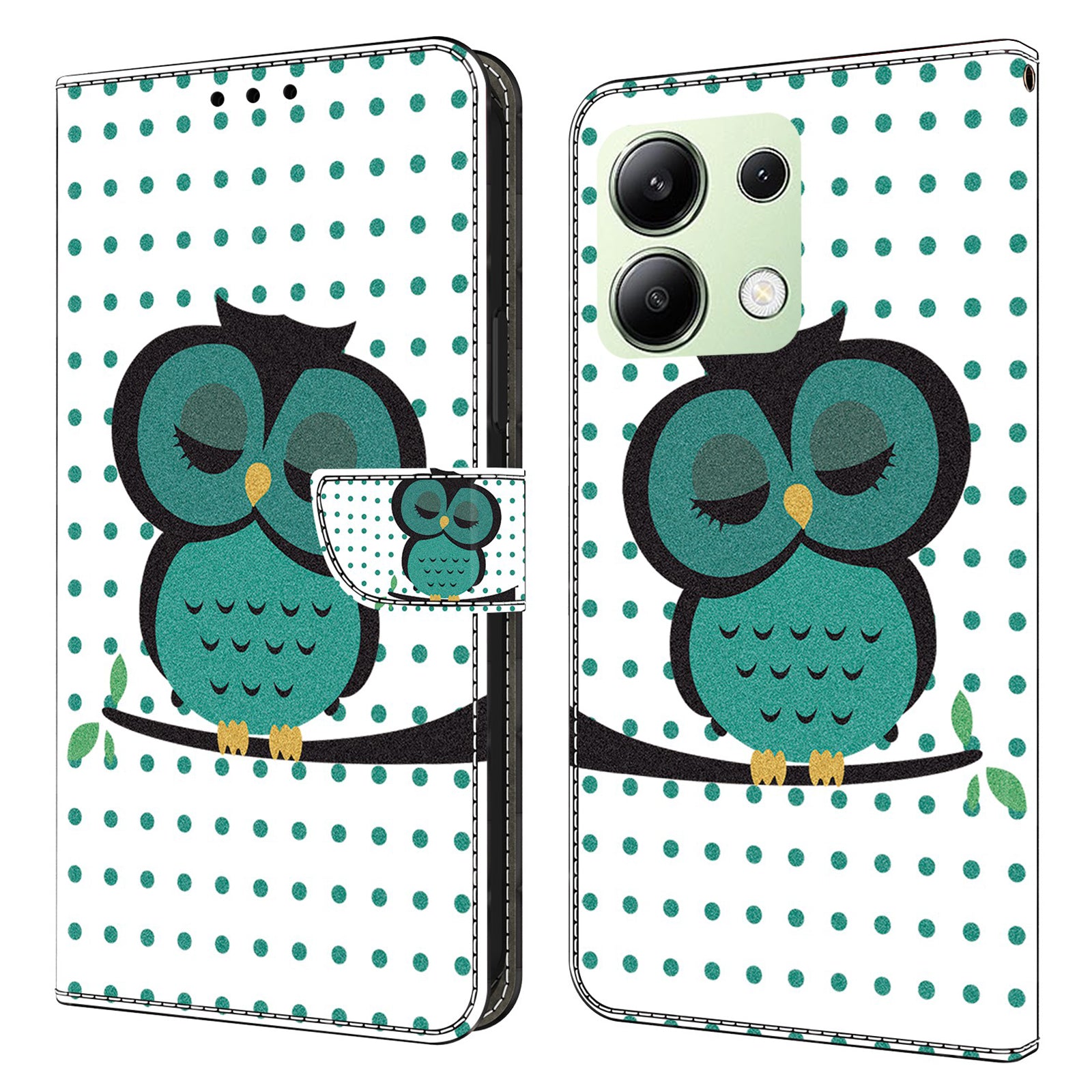 For Xiaomi Redmi Note 13 4G Leather Case 3D Pattern Printed Stand Wallet Phone Cover