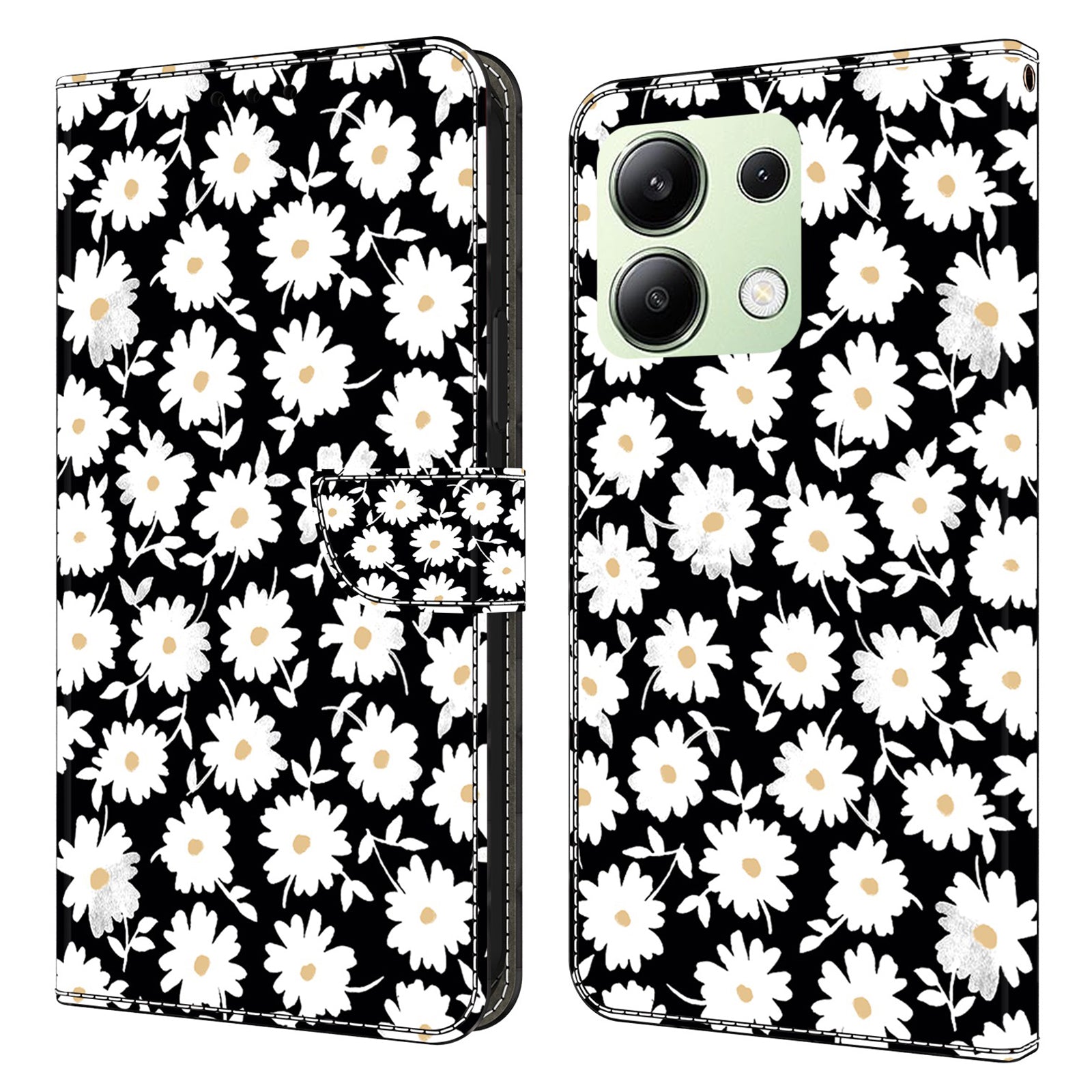 For Xiaomi Redmi Note 13 4G Leather Case 3D Pattern Printed Stand Wallet Phone Cover