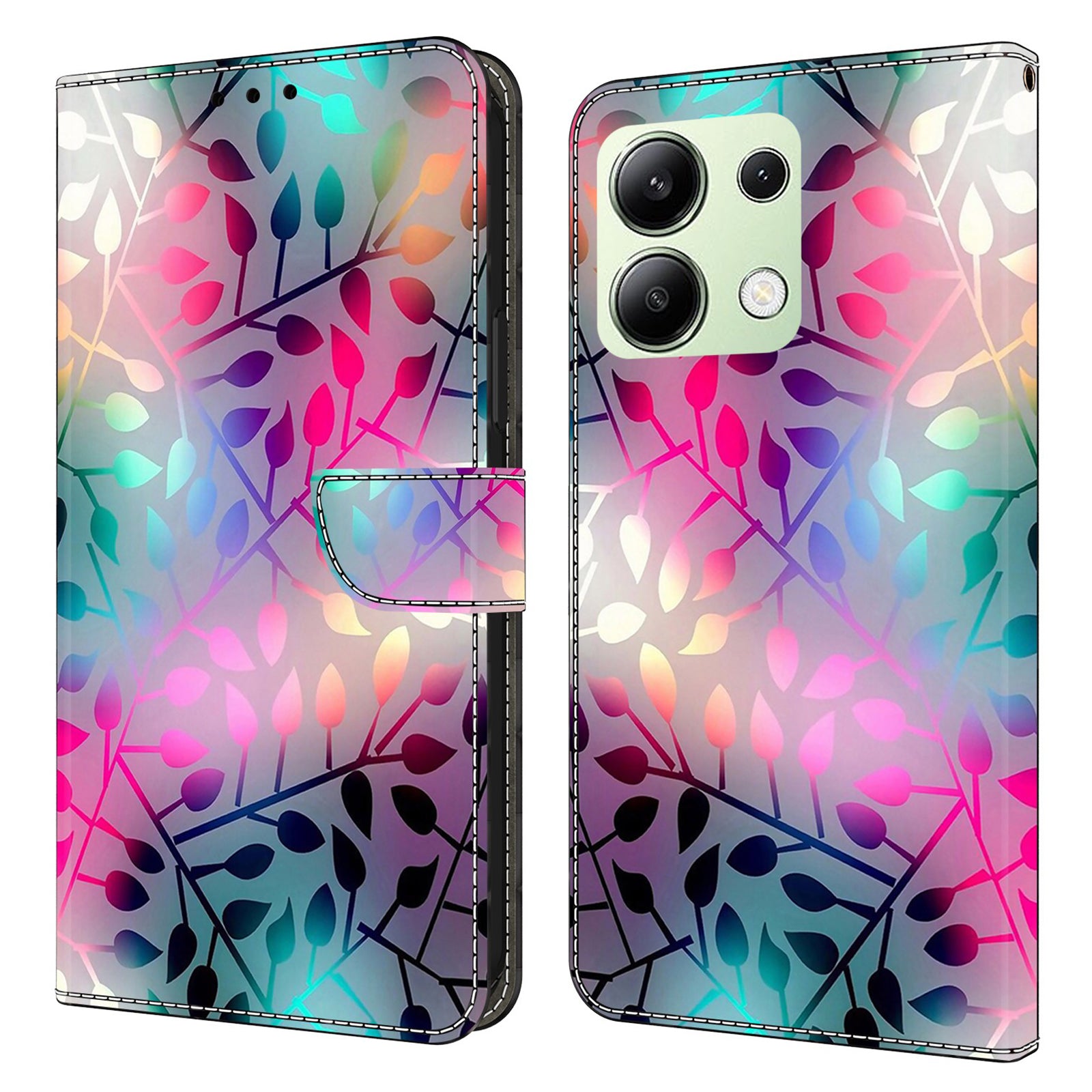 For Xiaomi Redmi Note 13 4G Leather Case 3D Pattern Printed Stand Wallet Phone Cover