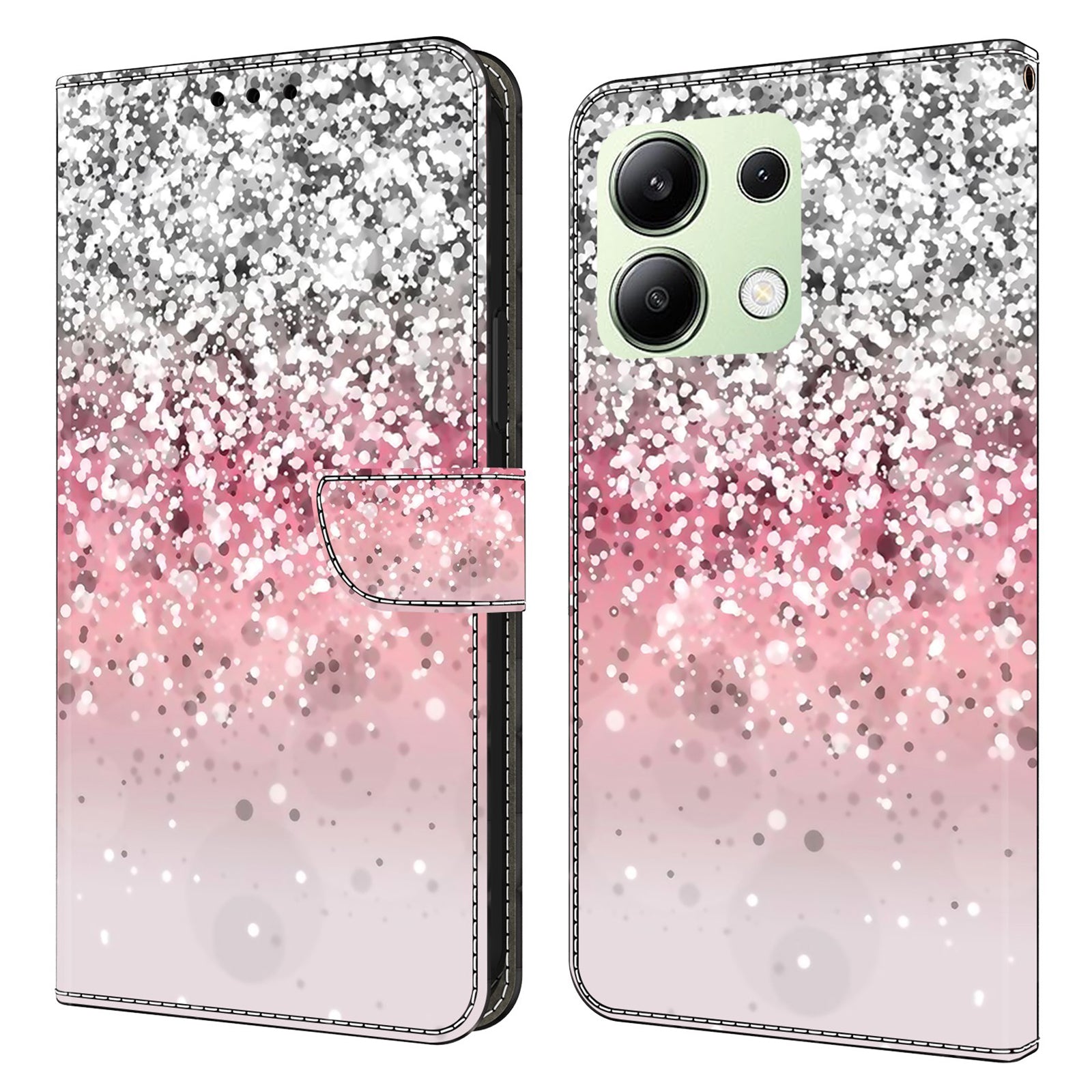 For Xiaomi Redmi Note 13 4G Leather Case 3D Pattern Printed Stand Wallet Phone Cover
