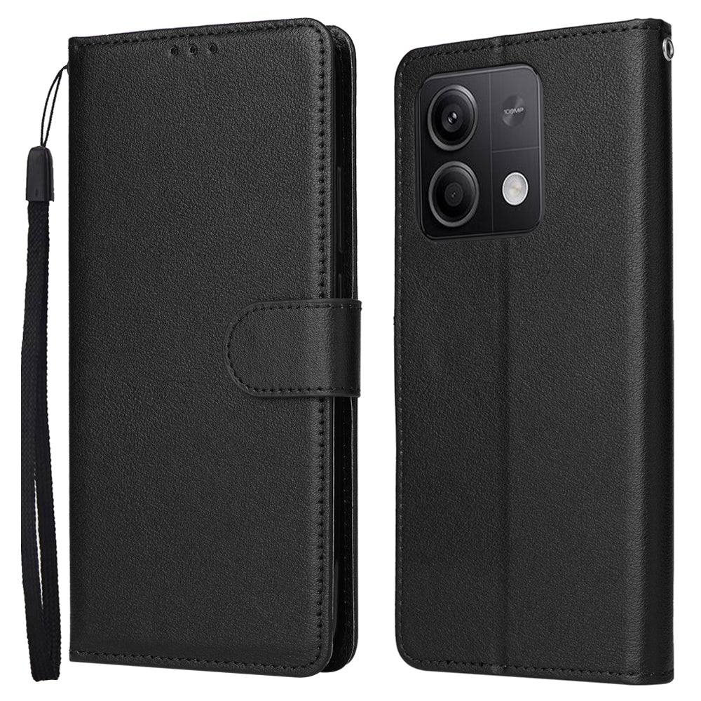 For Xiaomi Redmi Note 13 5G PU Leather Phone Case Card Slots Magnetic Closure Flip Cover