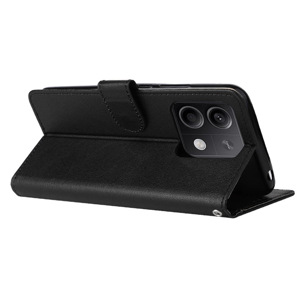 For Xiaomi Redmi Note 13 5G PU Leather Phone Case Card Slots Magnetic Closure Flip Cover