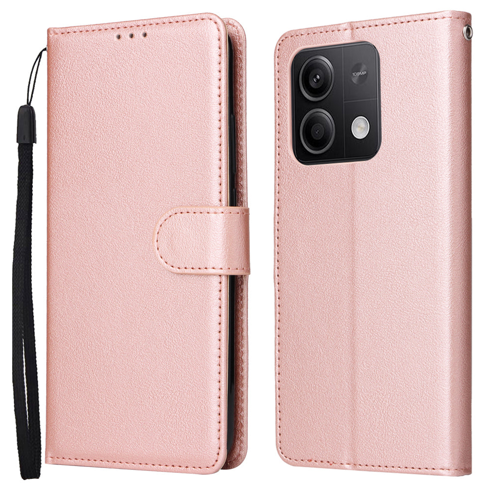 For Xiaomi Redmi Note 13 5G PU Leather Phone Case Card Slots Magnetic Closure Flip Cover