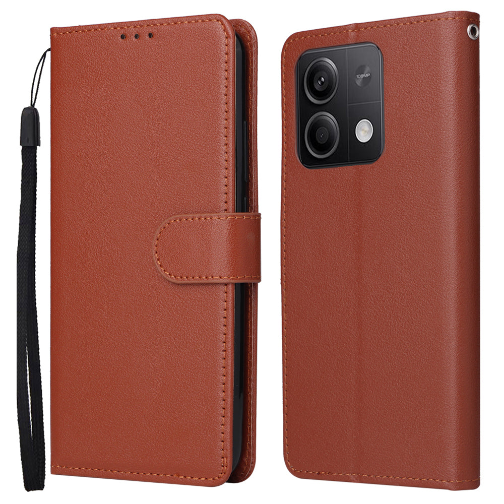 For Xiaomi Redmi Note 13 5G PU Leather Phone Case Card Slots Magnetic Closure Flip Cover