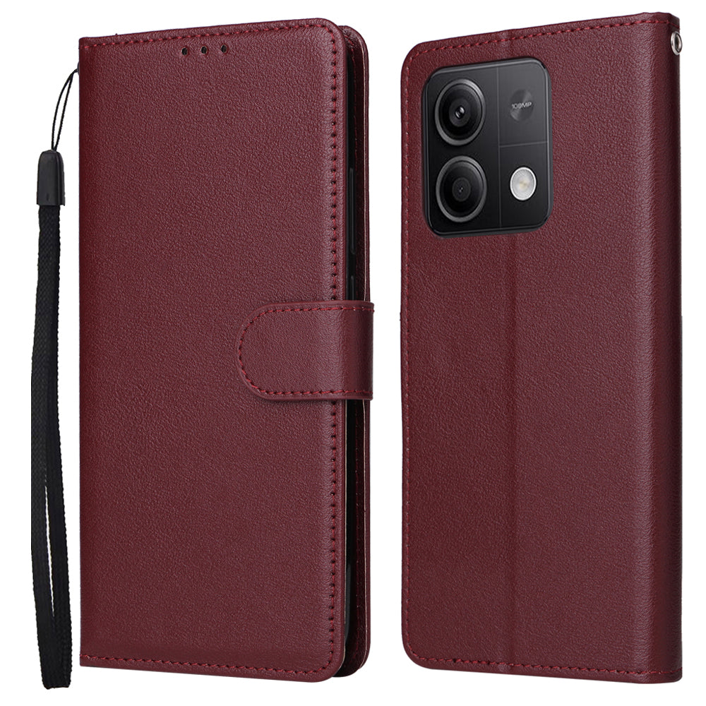 For Xiaomi Redmi Note 13 5G PU Leather Phone Case Card Slots Magnetic Closure Flip Cover