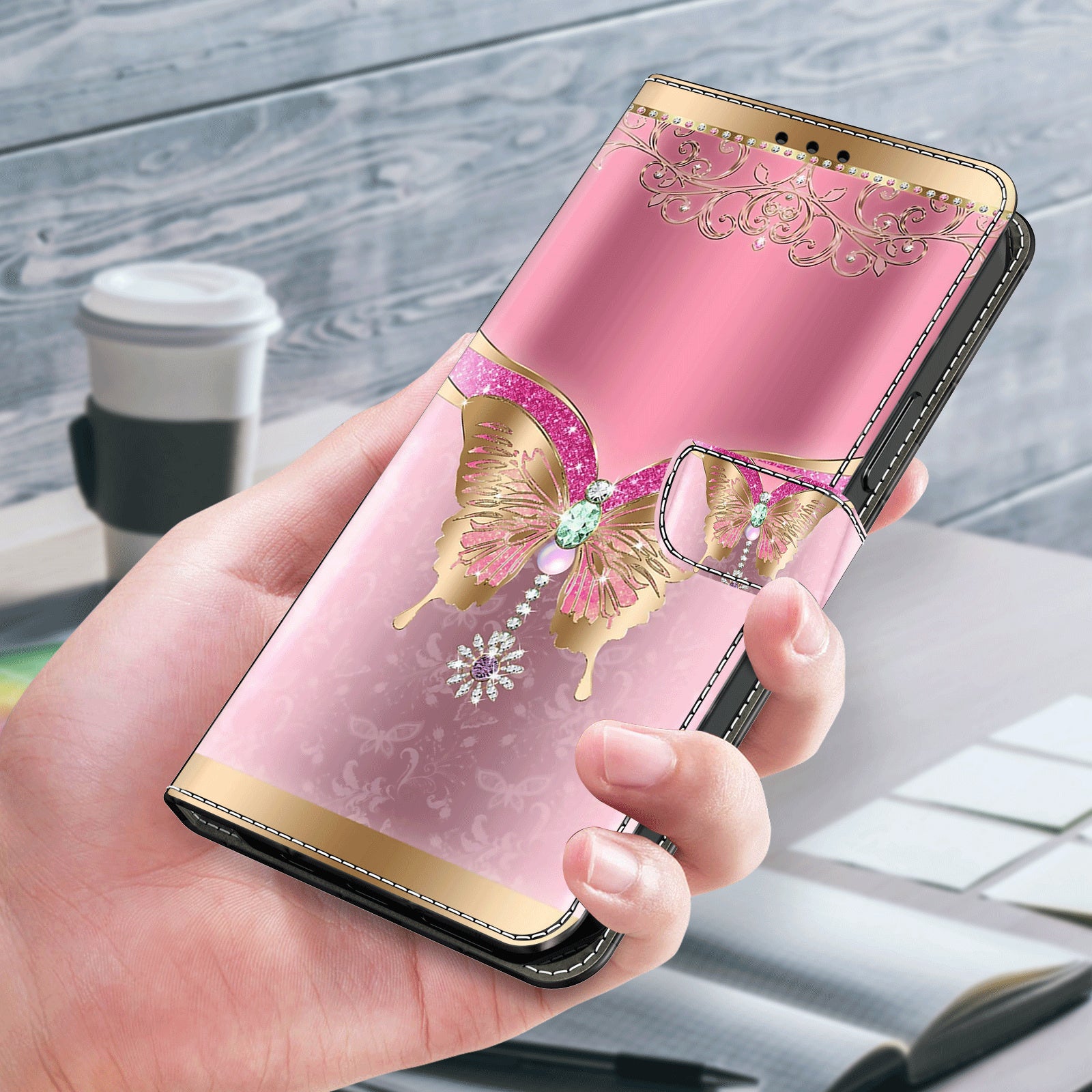For Xiaomi Redmi Note 13 4G Wallet Phone Case Anti-Fall 3D Pattern Printing Leather Flip Cover