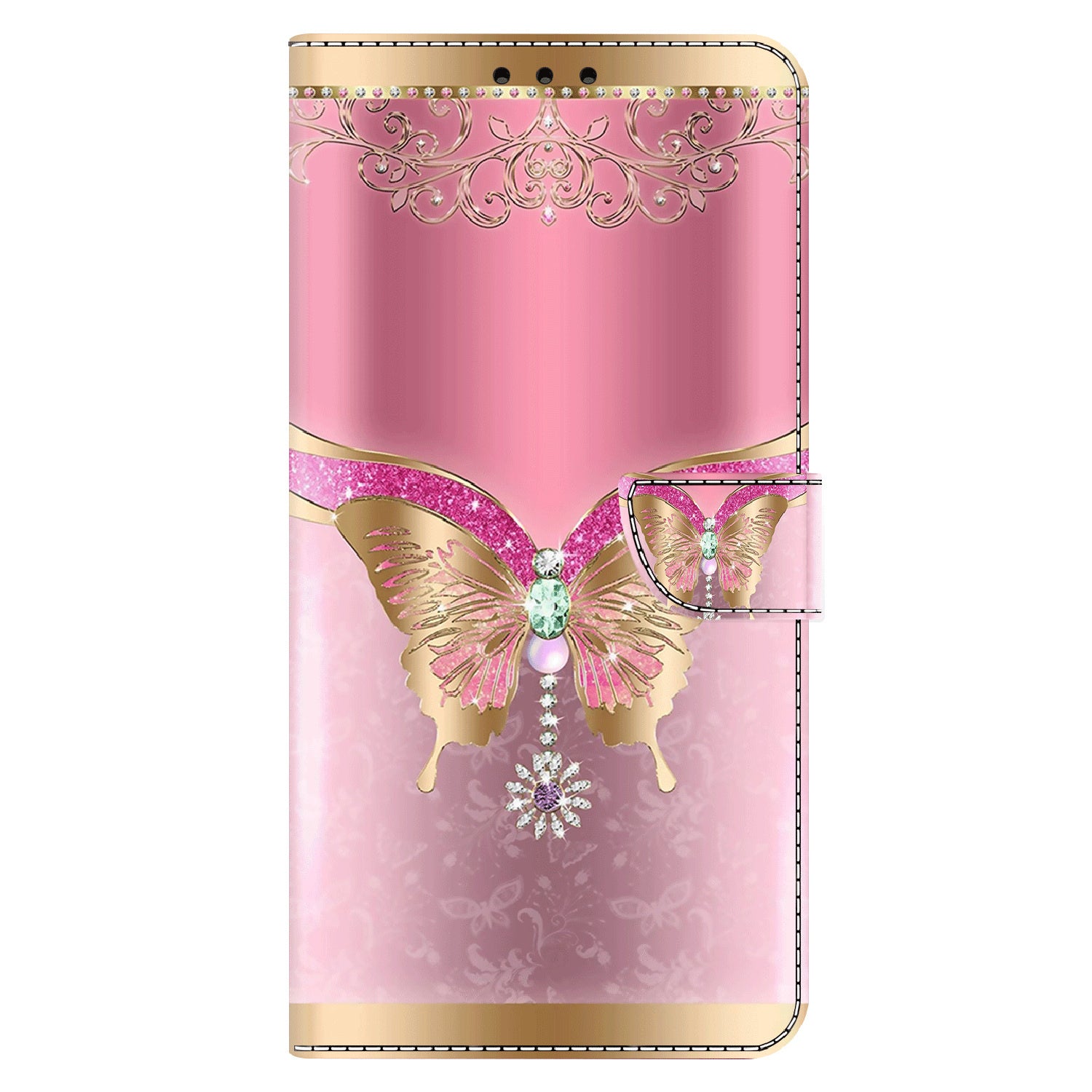 For Xiaomi Redmi Note 13 4G Wallet Phone Case Anti-Fall 3D Pattern Printing Leather Flip Cover