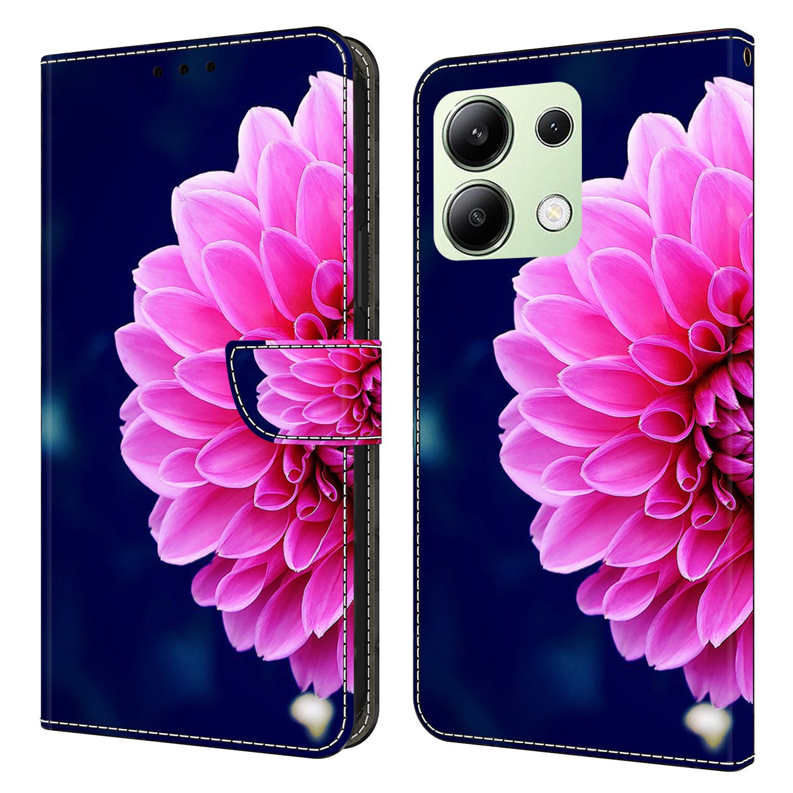 For Xiaomi Redmi Note 13 4G Wallet Phone Case Anti-Fall 3D Pattern Printing Leather Flip Cover