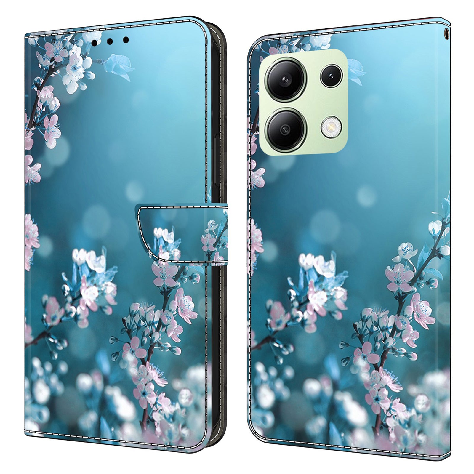 For Xiaomi Redmi Note 13 4G Wallet Phone Case Anti-Fall 3D Pattern Printing Leather Flip Cover