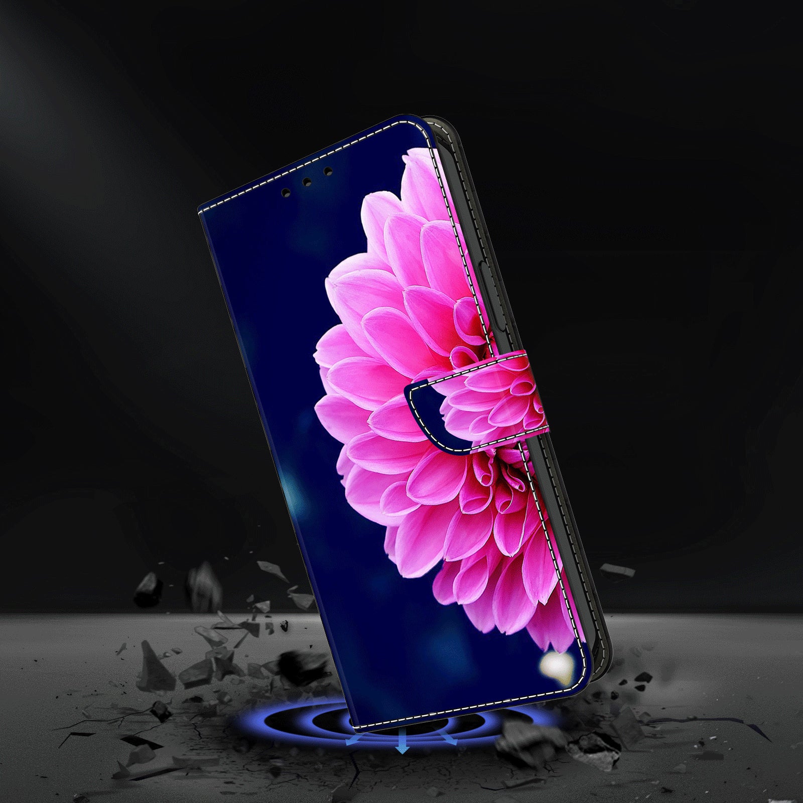 For Xiaomi Redmi Note 13 5G Anti-Drop Case 3D Pattern Printing Wallet Phone Cover