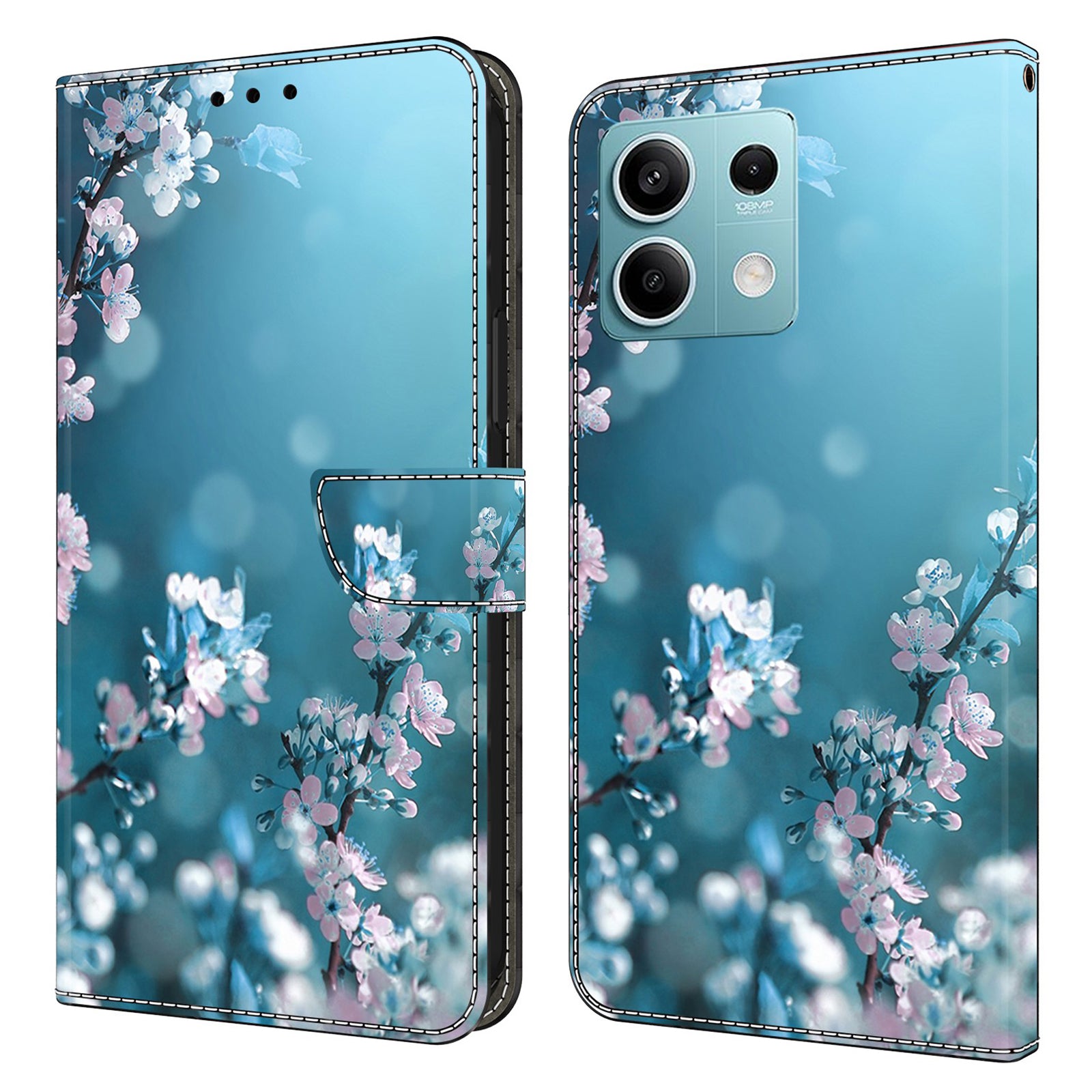 For Xiaomi Redmi Note 13 5G Anti-Drop Case 3D Pattern Printing Wallet Phone Cover
