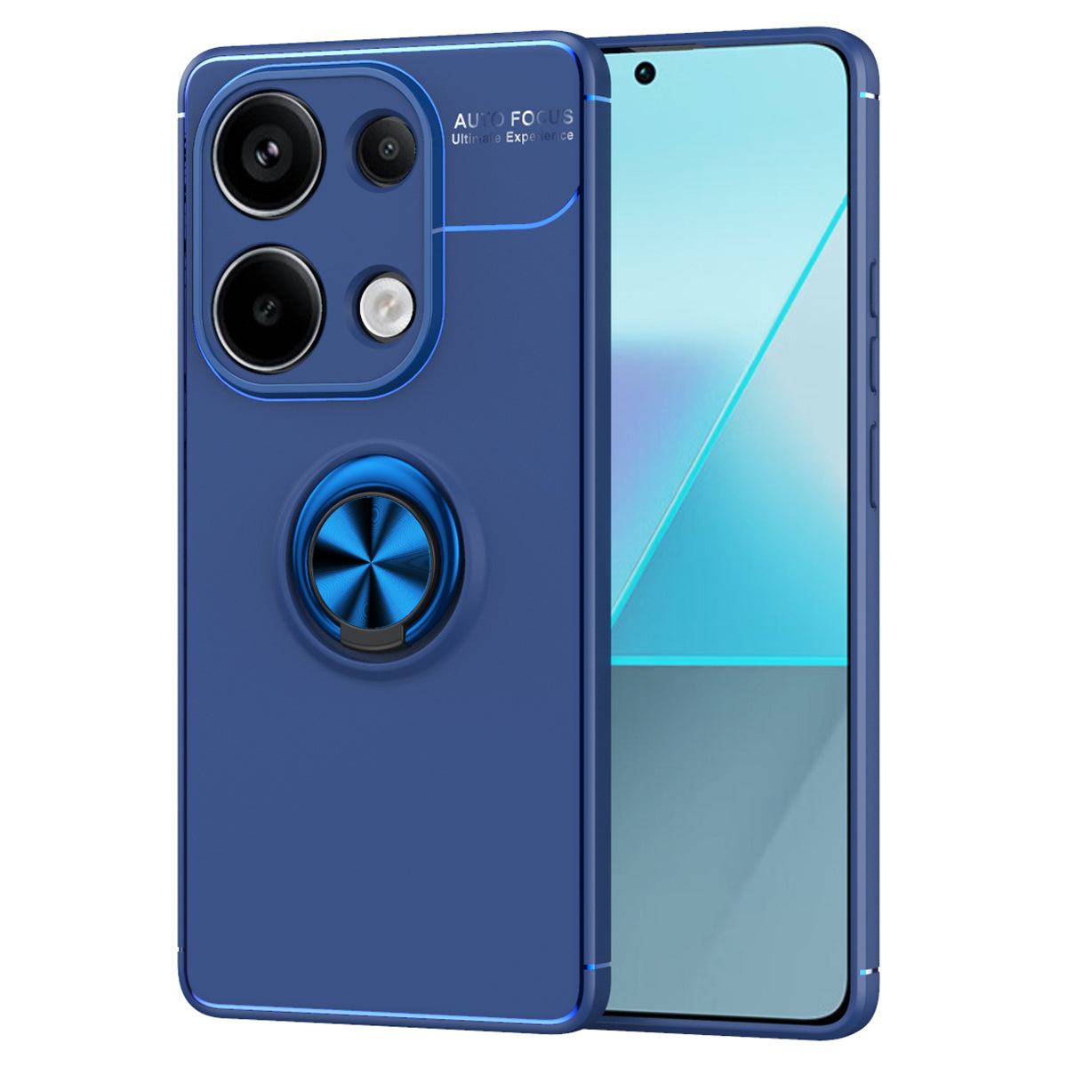 For Xiaomi Redmi Note 13 Pro 4G / Poco M6 Pro 4G Case TPU Phone Cover with Ring Kickstand