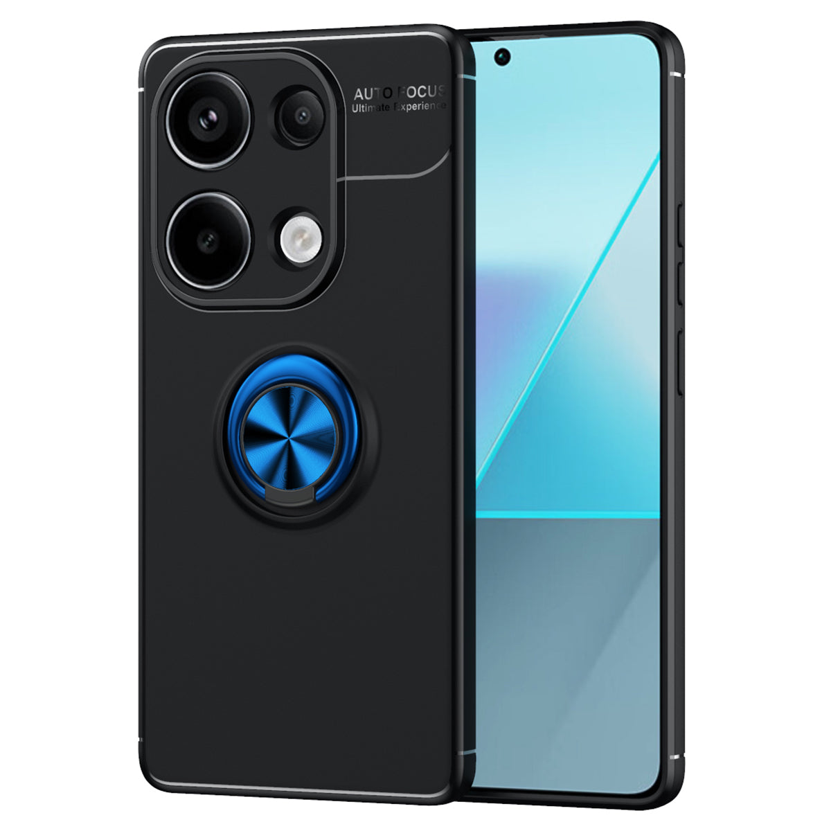 For Xiaomi Redmi Note 13 Pro 4G / Poco M6 Pro 4G Case TPU Phone Cover with Ring Kickstand