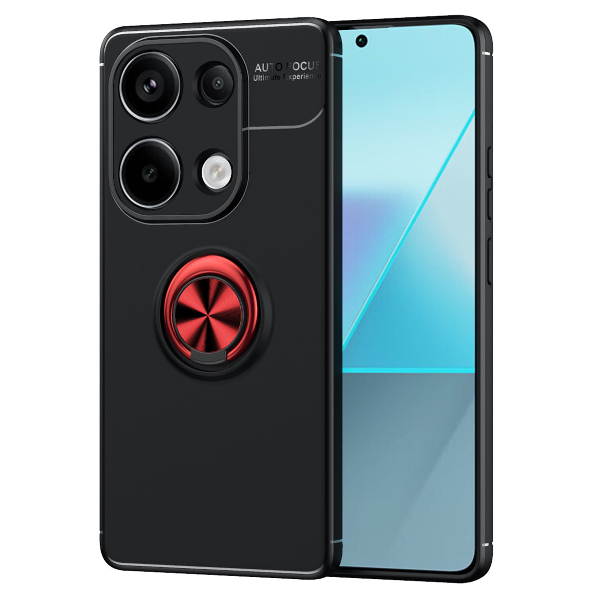 For Xiaomi Redmi Note 13 Pro 4G / Poco M6 Pro 4G Case TPU Phone Cover with Ring Kickstand