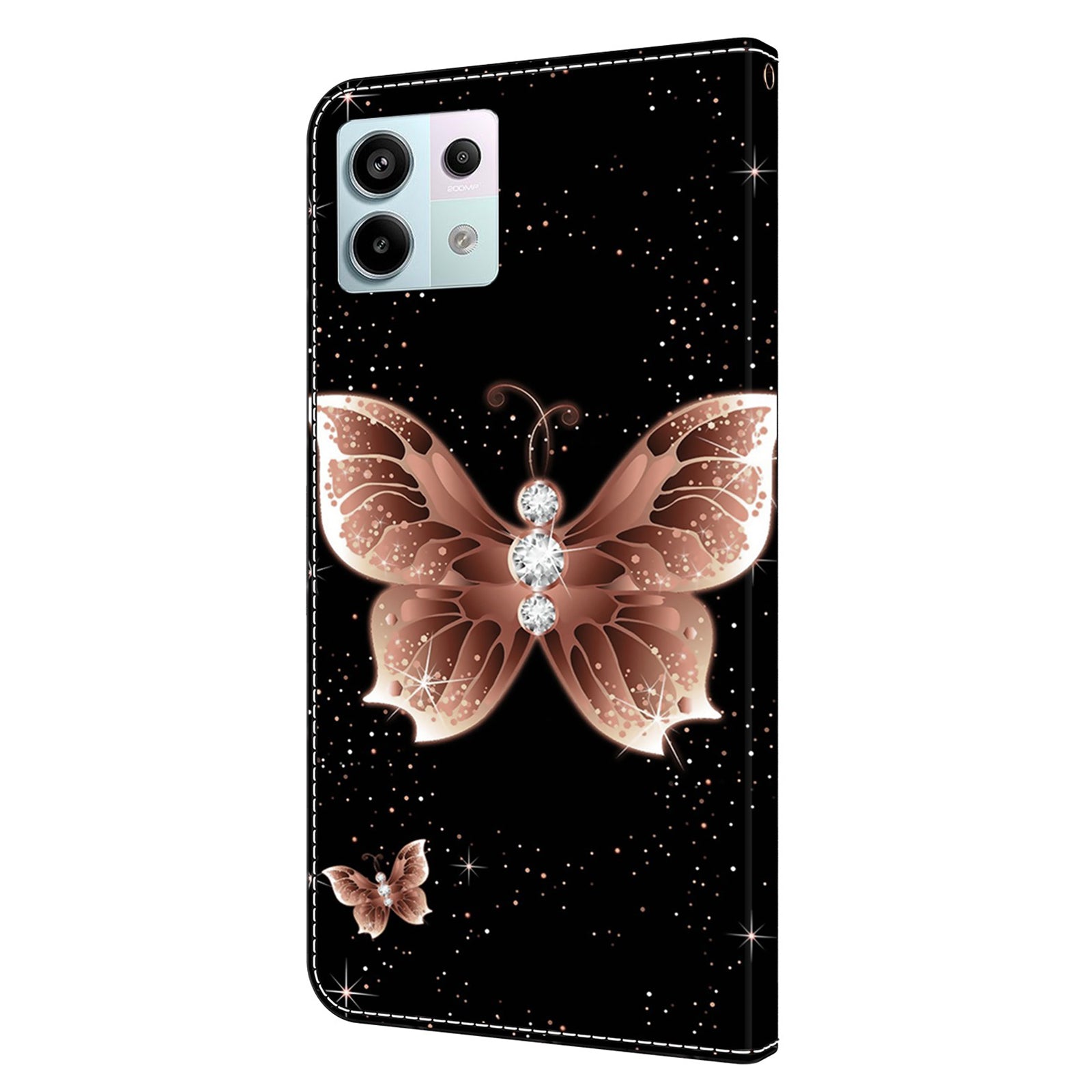 For Xiaomi Redmi Note 13 Pro 5G / Poco X6 5G Case 3D Pattern Printing Leather Wallet Phone Shell
