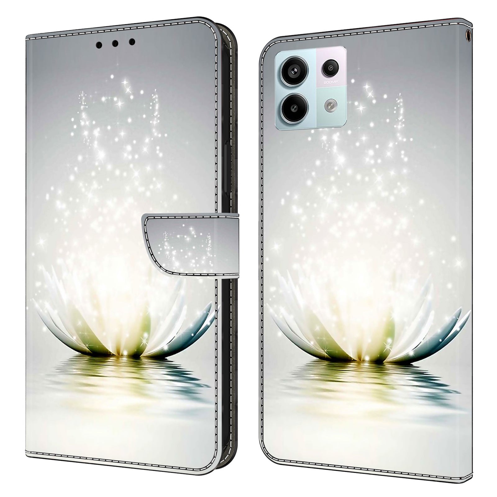 For Xiaomi Redmi Note 13 Pro 5G / Poco X6 5G Case 3D Pattern Printing Leather Wallet Phone Shell