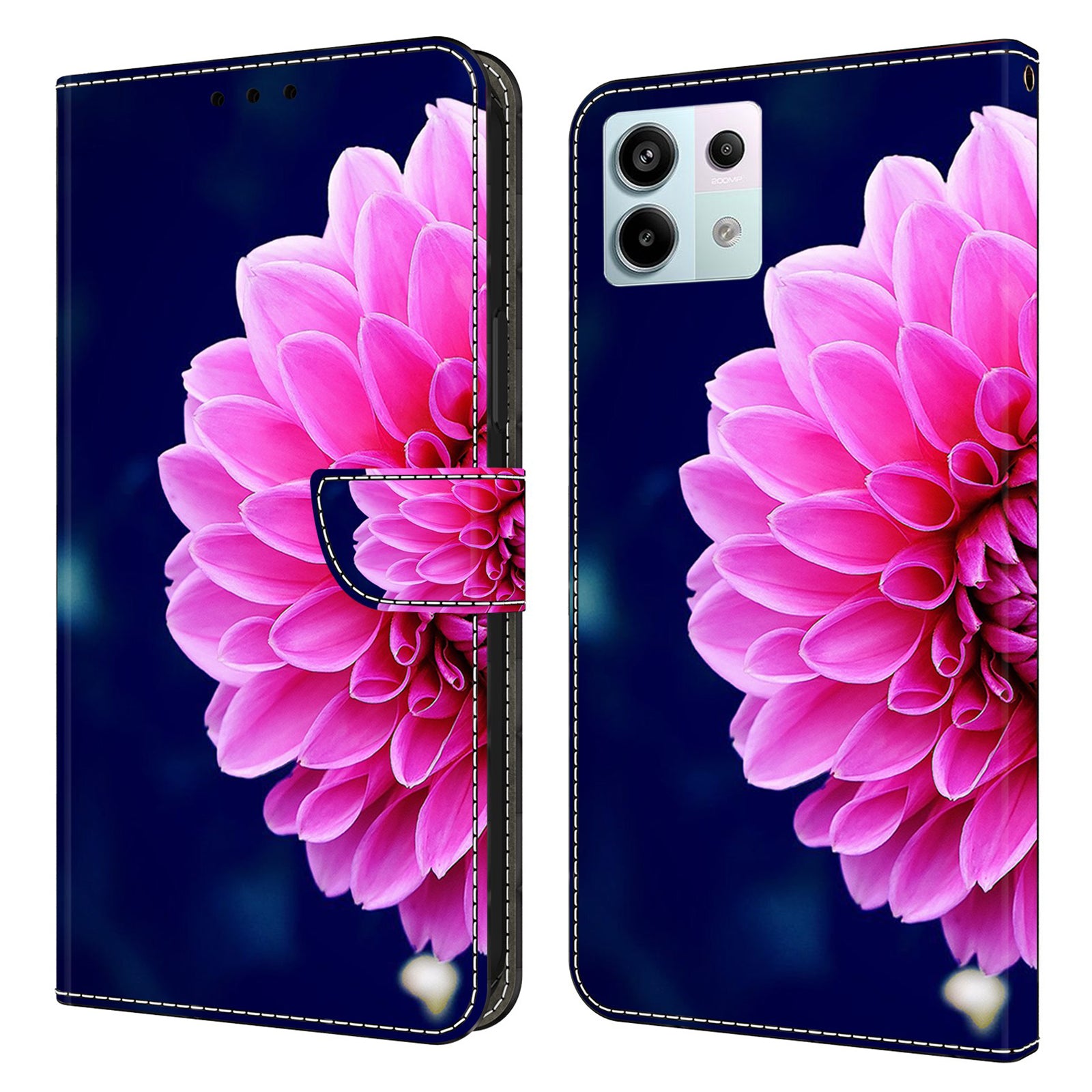 For Xiaomi Redmi Note 13 Pro 5G / Poco X6 5G Case 3D Pattern Printing Leather Wallet Phone Shell