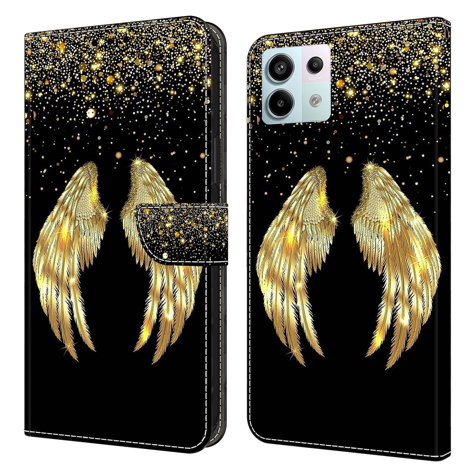 For Xiaomi Redmi Note 13 Pro 5G / Poco X6 5G Case 3D Pattern Printing Leather Wallet Phone Shell